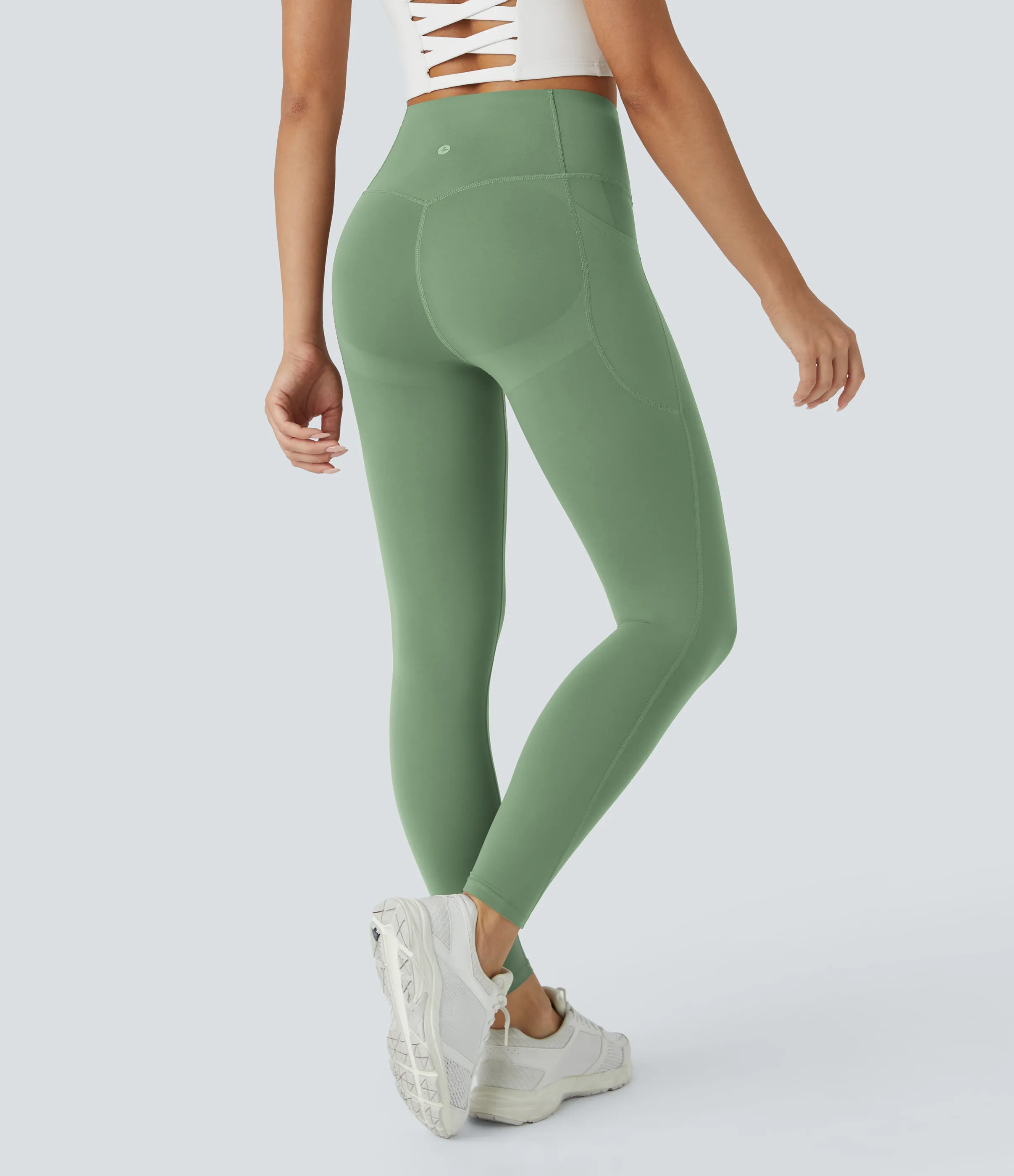 Halara Leggings SoCinched UltraSculpt tiro alto realce glúteos control abdomen bolsillo lateral moldeador - Kashmir - XL(7/8) sold by Halara product image thumbnail 5