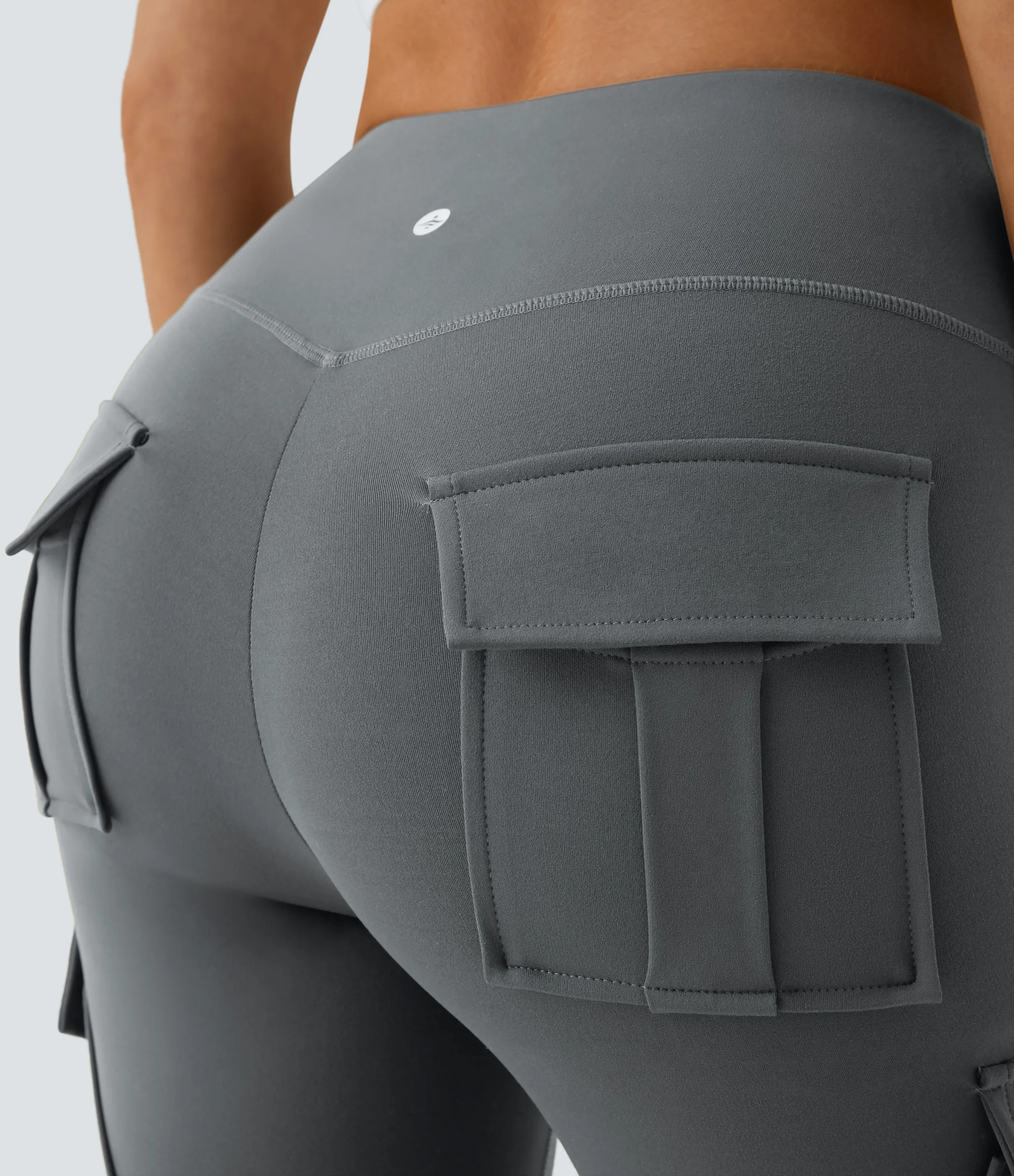 Halara Leggings yoga ajustado bolsillo cargo tiro alto - Brick Gray - XL(7/8) sold by Halara product image thumbnail 5