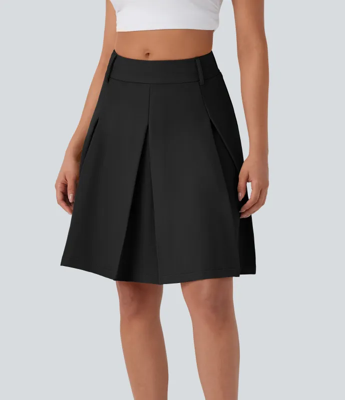 Halara Minifalda casual de tiro medio en corta de A - Black - XS(regular) made by Halara