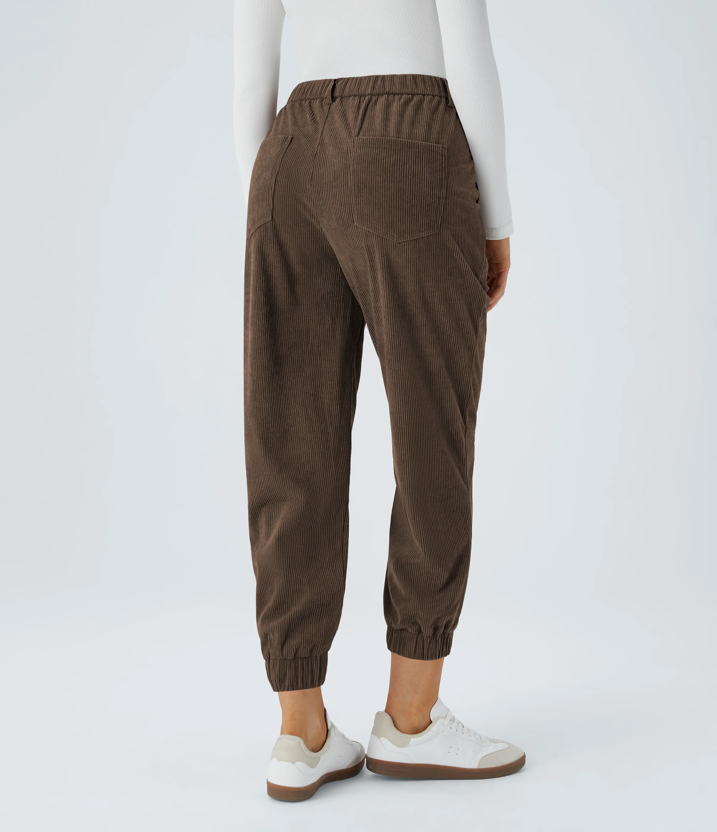 Halara Pantalón deportivo pana cremallera botón tiro medio múltiple bolsillo - Demitasse - XL(regular) sold by Halara product image thumbnail 3