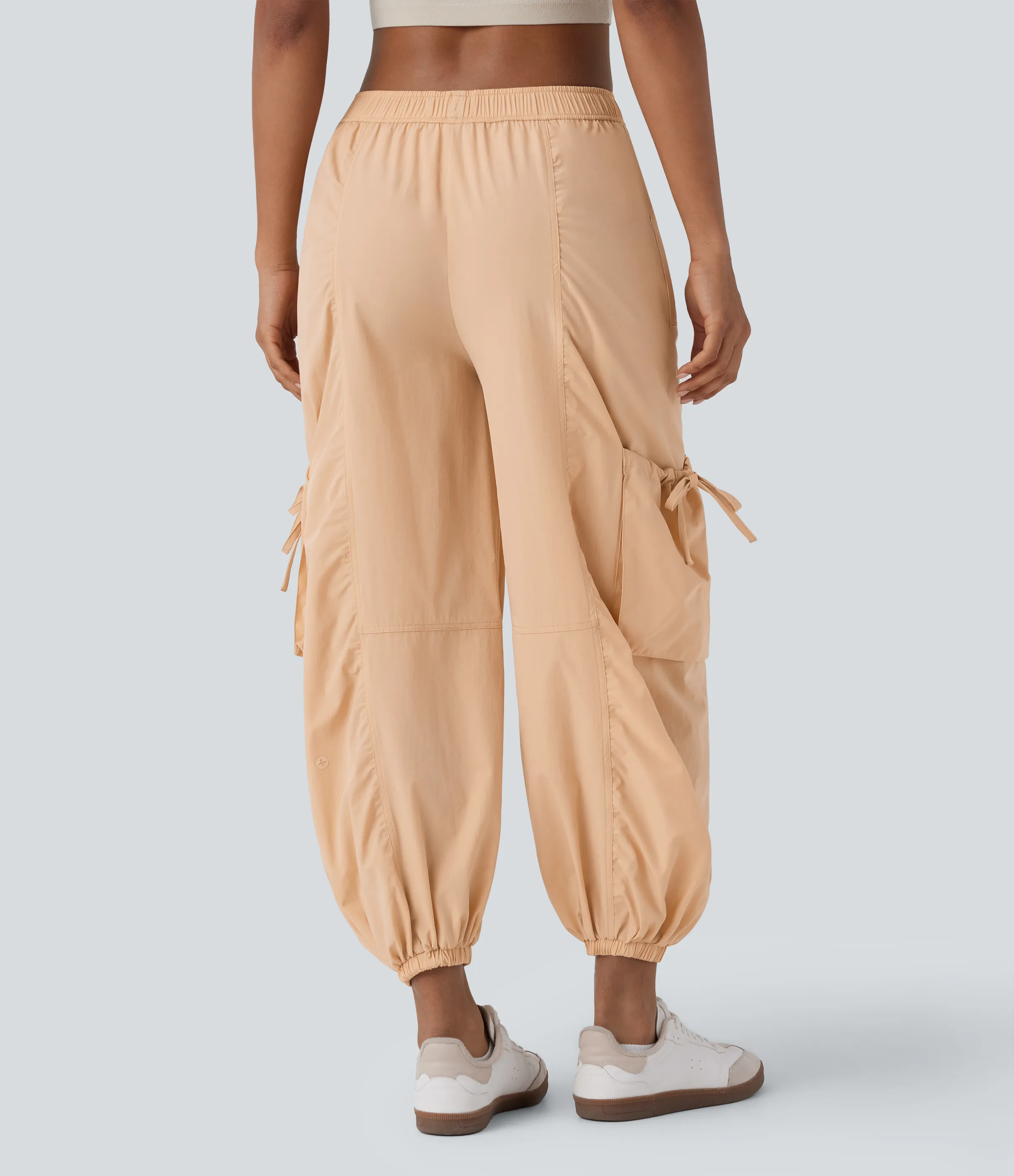 Halara Joggers cargo múltiple bolsillo cordón tiro medio bajo - Khaki - XS(regular) sold by Halara product image thumbnail 3