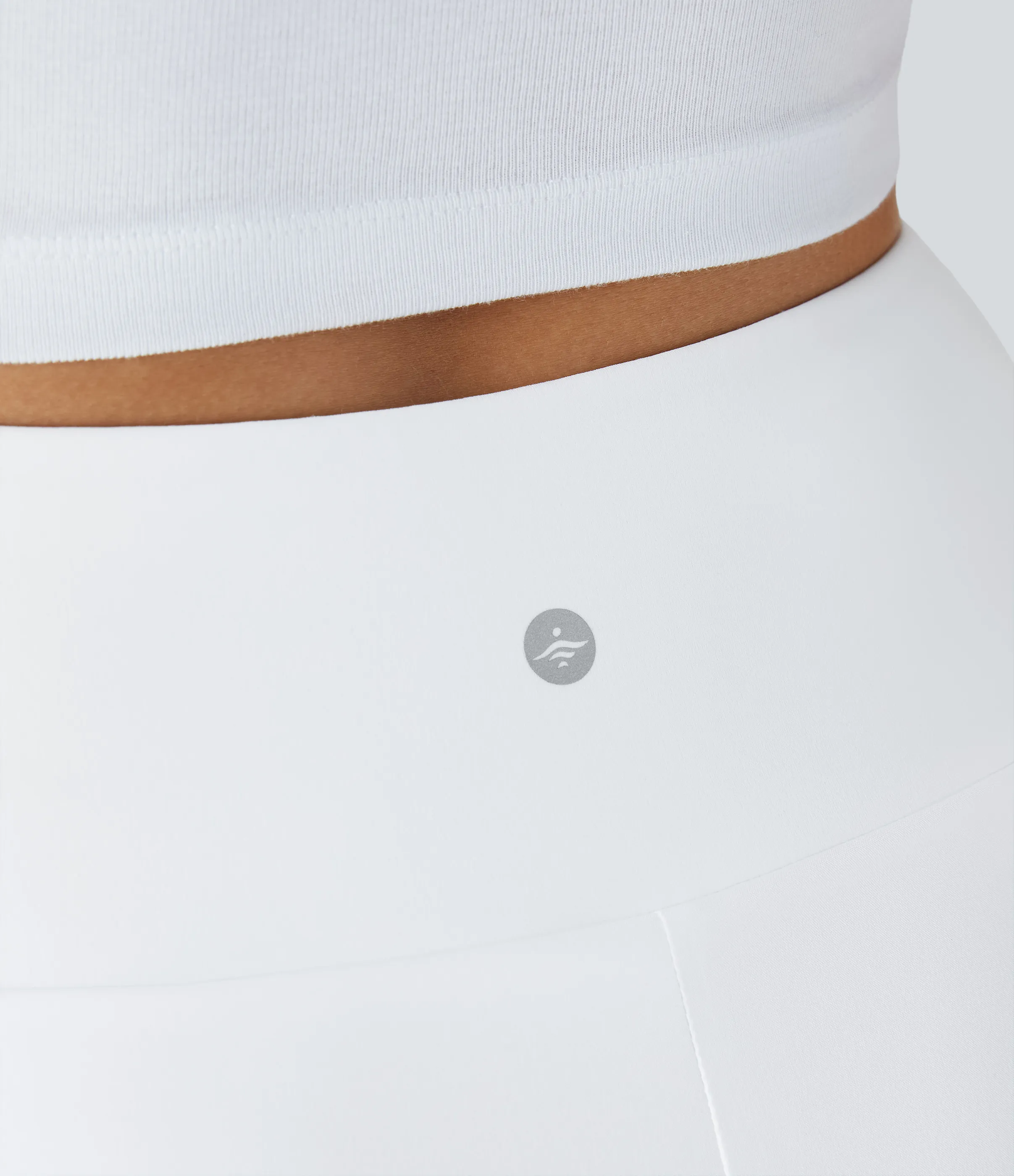 Halara Falda Breezeful™ larga regular tiro alto volante alto bajo 2 en 1 fluida secado rápido - White - L(regular) sold by Halara product image thumbnail 5