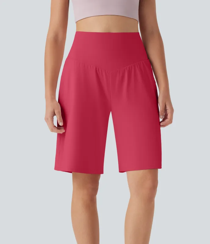 Halara Bermudas Softlyzero™ Airy yoga tiro alto múltiple bolsillo tacto fresco - Winterberry - M sold by Halara