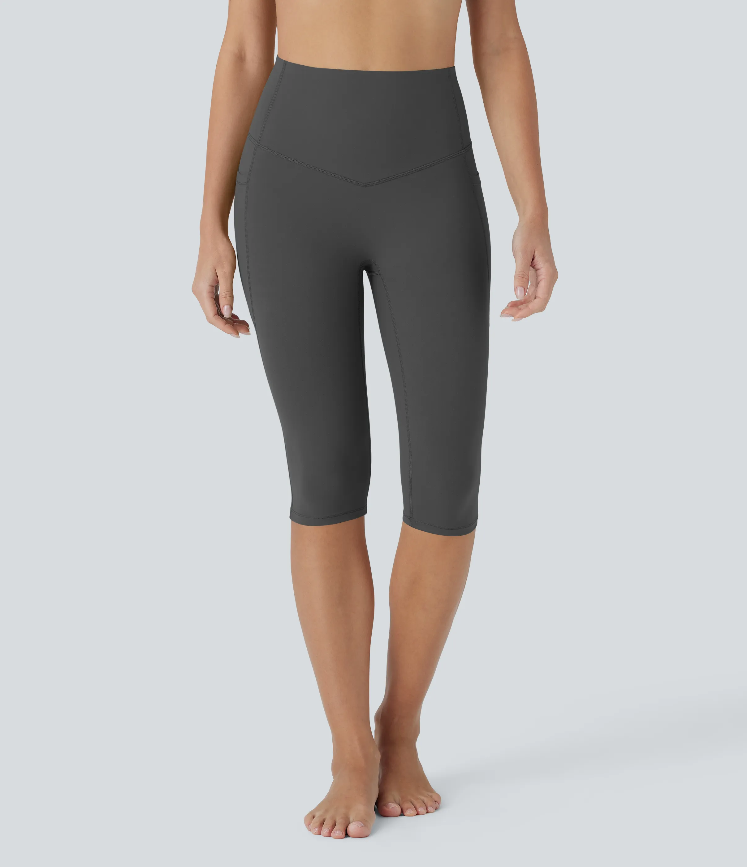 Halara Leggings de yoga moldeadores Halara UltraSculpt™ de tiro alto reductor de abdomen y bolsillos laterales - Volcanic Ash - XS sold by Halara product image thumbnail 4