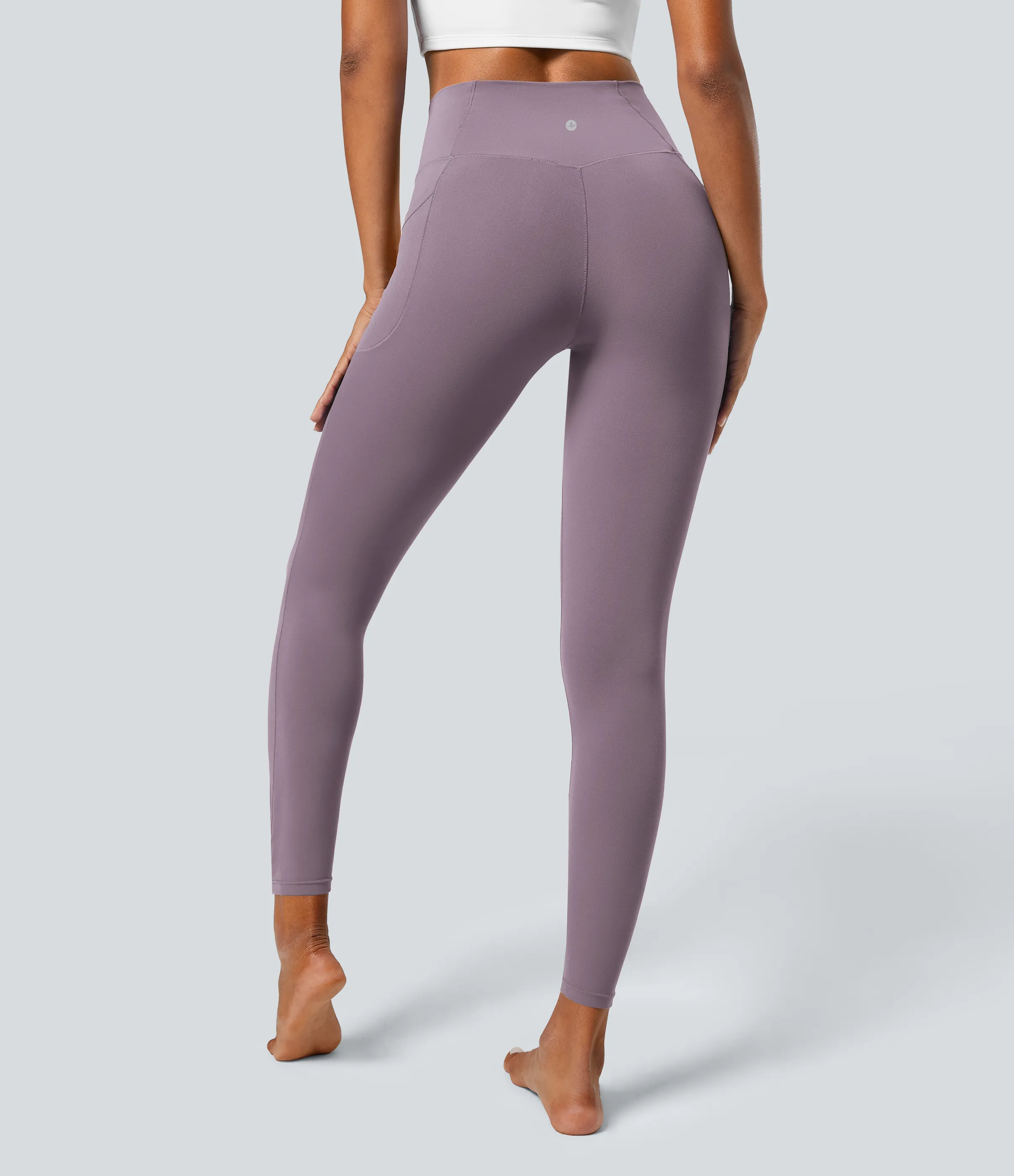 Halara Leggings Softlyzero™ liso bolsillo cruzado - Cinnabar Purple - XL(7/8) sold by Halara product image thumbnail 3
