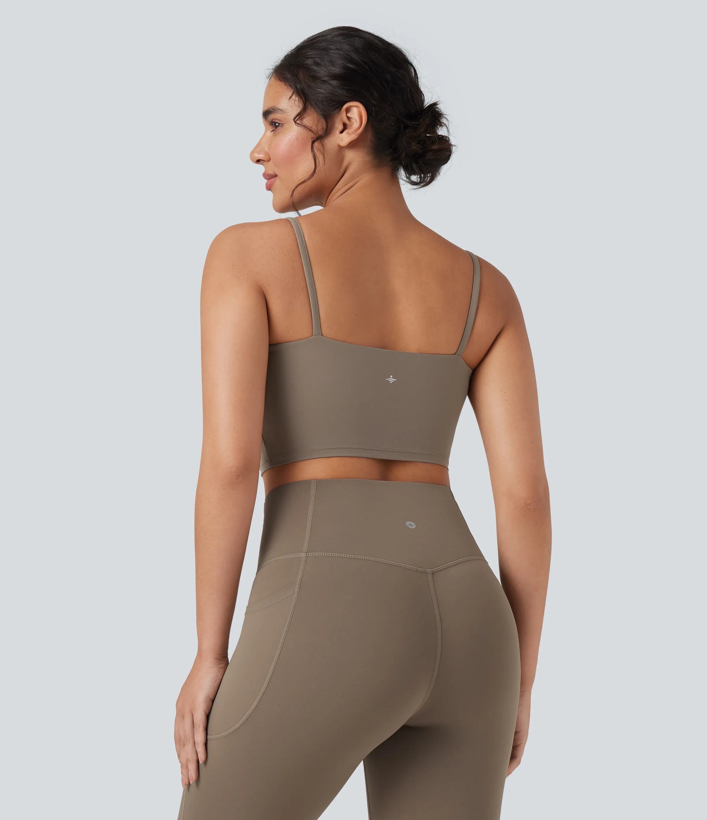 Halara Top de yoga corto Halara UltraSculpt™ - Dawn Brown - M sold by Halara product image thumbnail 3