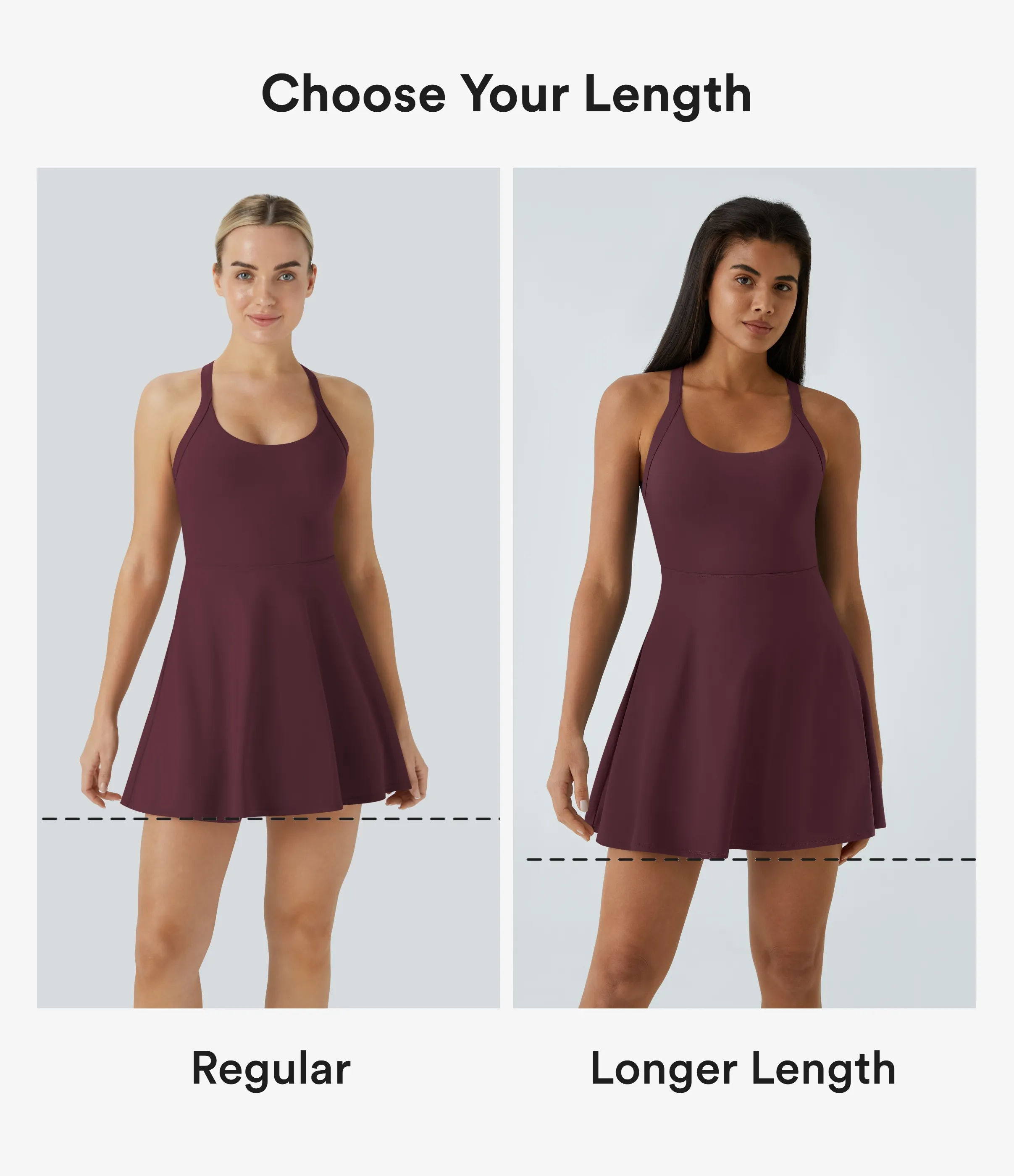 Halara Vestido Softlyzero™ Airy deportivo activo baile tacto fresco sin espalda retorcido - Edición Easy Peezy - Fig - S sold by Halara product image thumbnail 3