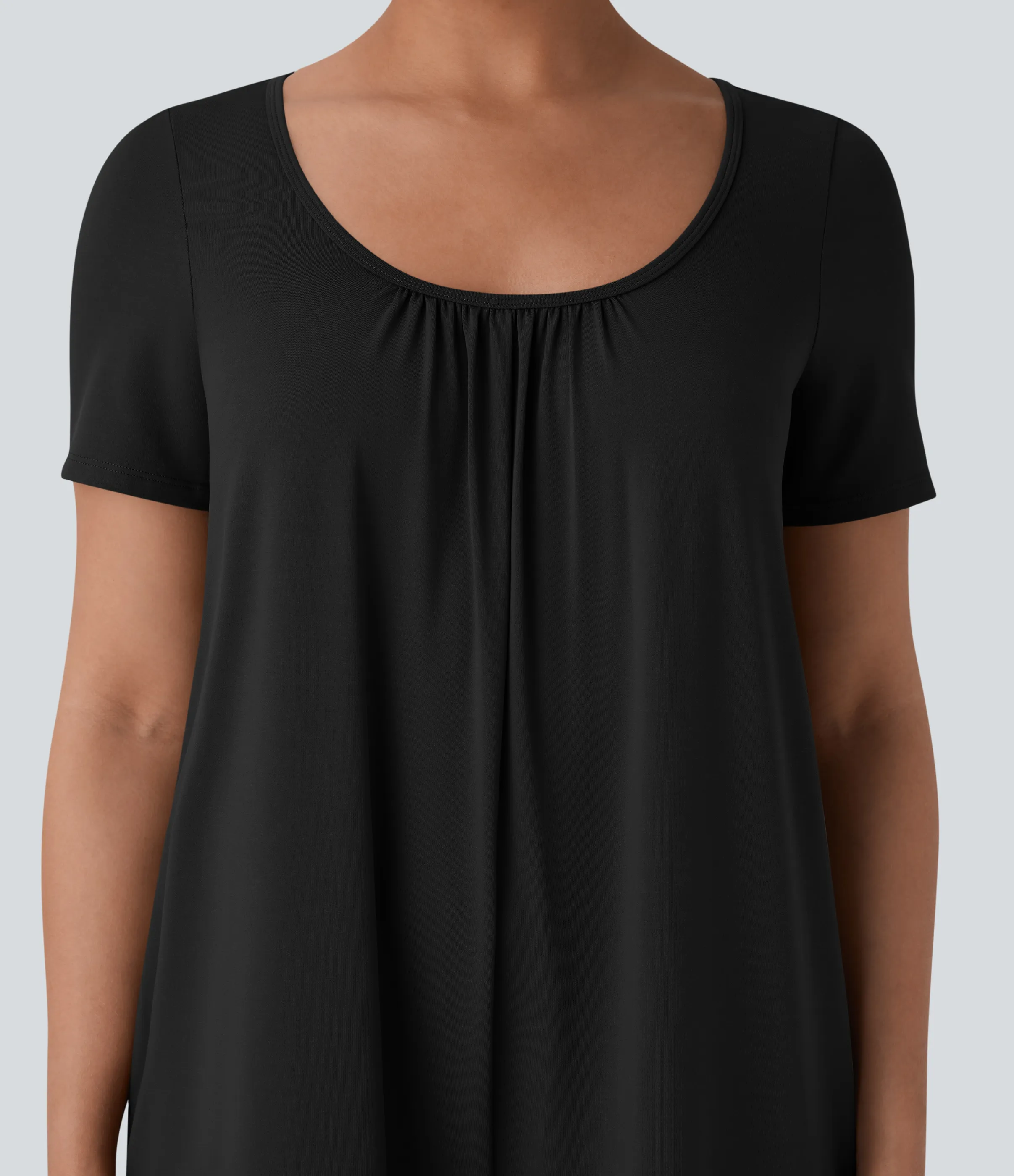 Halara Mono holgado cuello redondo botón posterior bolsillo lateral - Black - L(regular) sold by Halara product image thumbnail 5