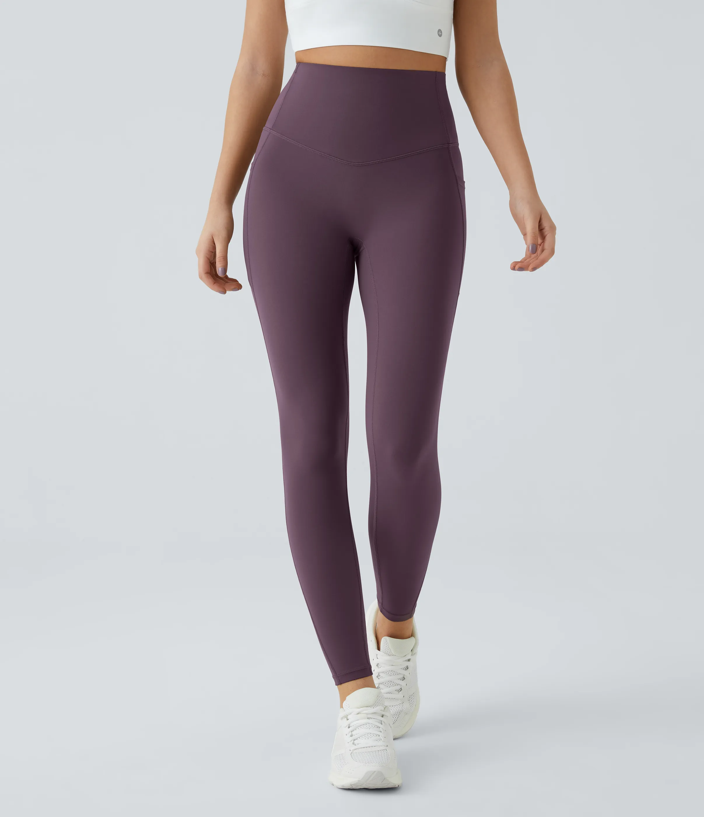 Halara Leggings SoCinched UltraSculpt entrenamiento control abdomen bolsillo lateral tiro alto - Night's Purple - M(7/8) sold by Halara product image thumbnail 3