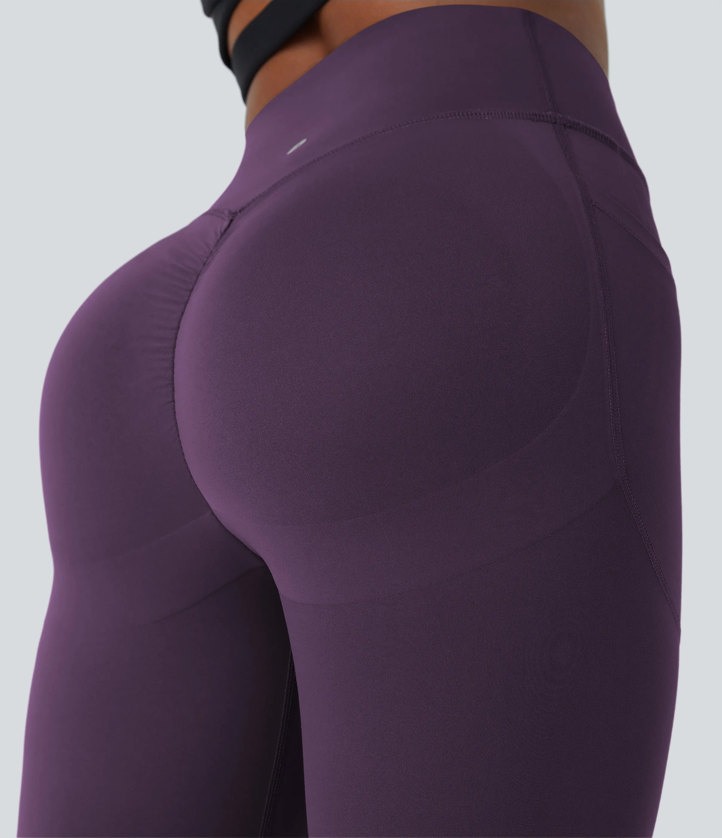 Halara Leggings SoCinched UltraSculpt entrenamiento moldeador bolsillo lateral control abdomen tiro alto - Blackberry Cordial - M(7/8) sold by Halara product image thumbnail 5