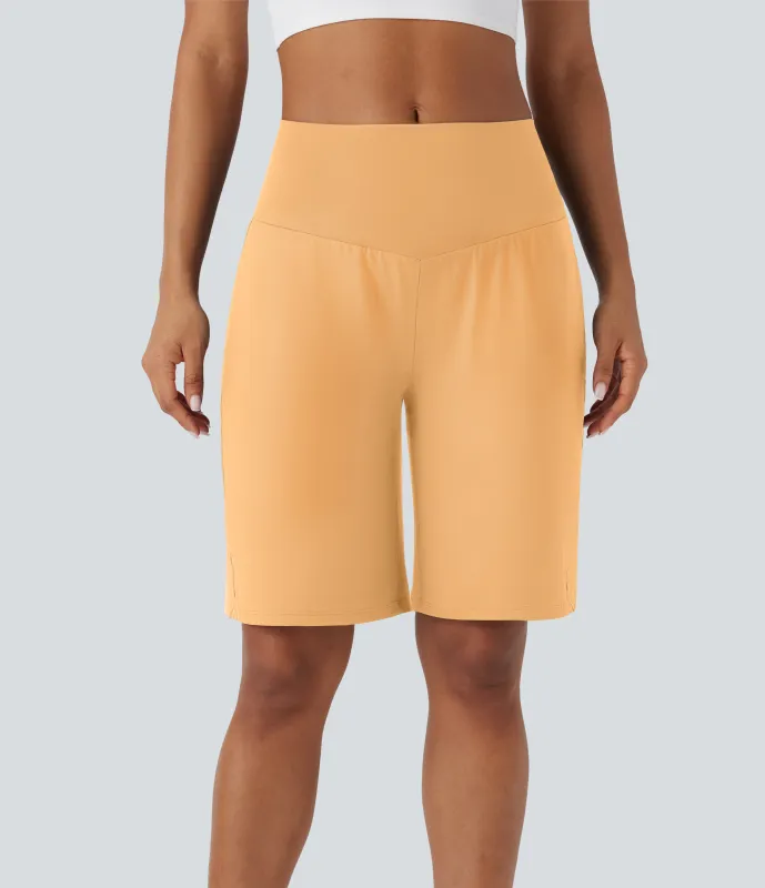 Halara Bermudas Softlyzero™ Airy yoga tiro alto múltiple bolsillo tacto fresco - Sunburst - L sold by Halara