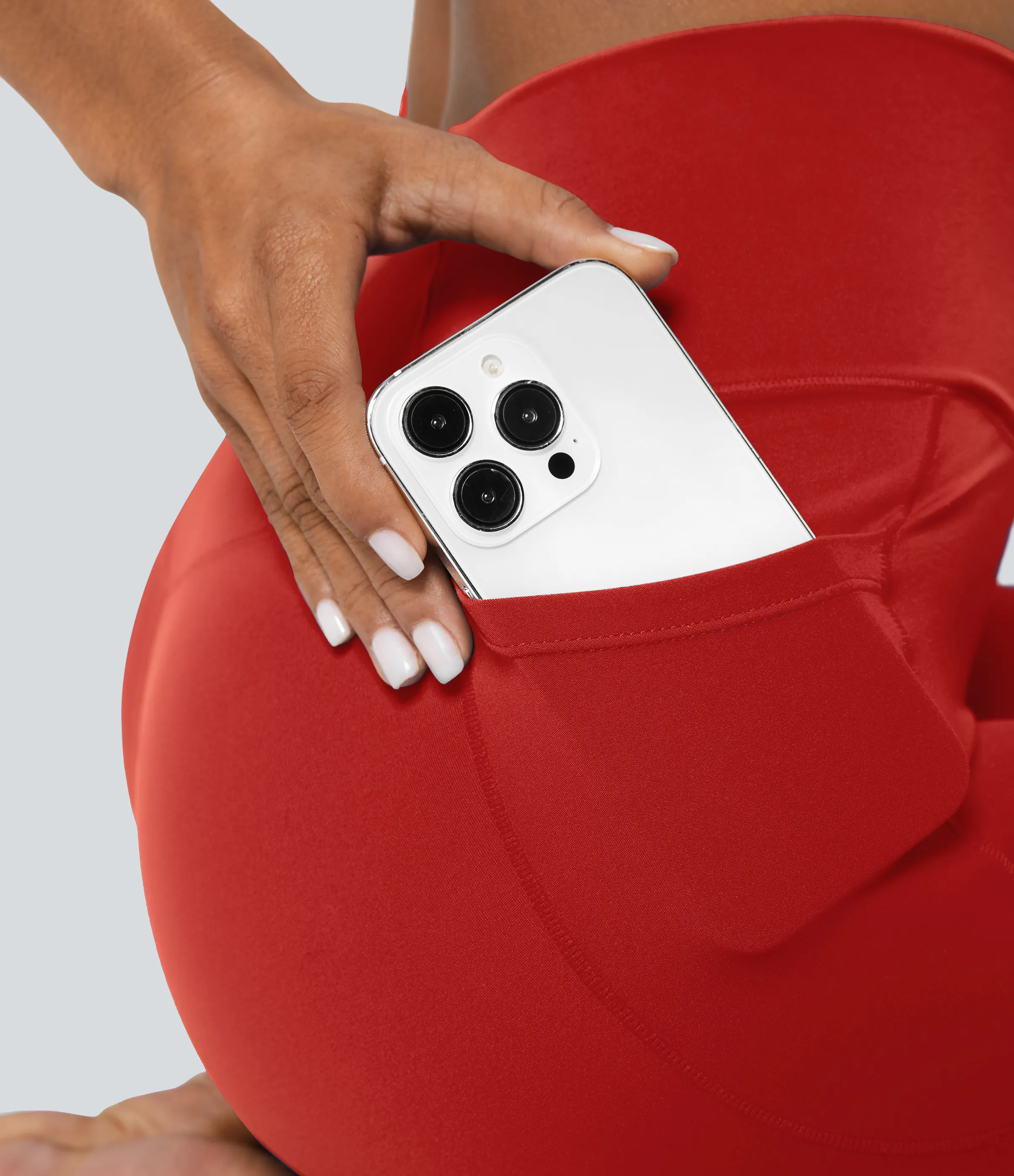 Halara Leggings Softlyzero™ liso bolsillo cruzado - Valiant Poppy - S(full_length) sold by Halara product image thumbnail 5