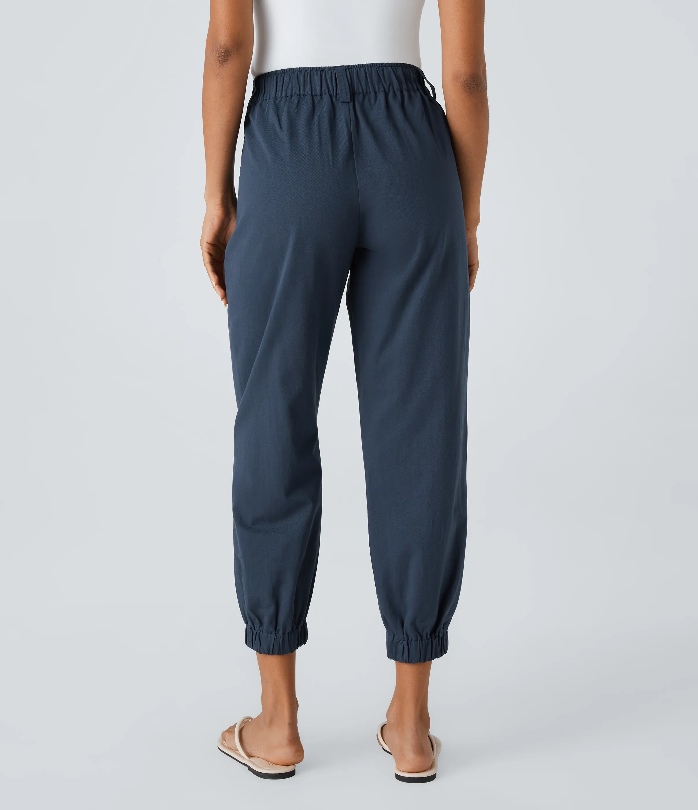 Halara Joggers algodón bolsillo lateral cremallera botón tiro medio - Moonlit Ocean - XL(tall) sold by Halara product image thumbnail 3