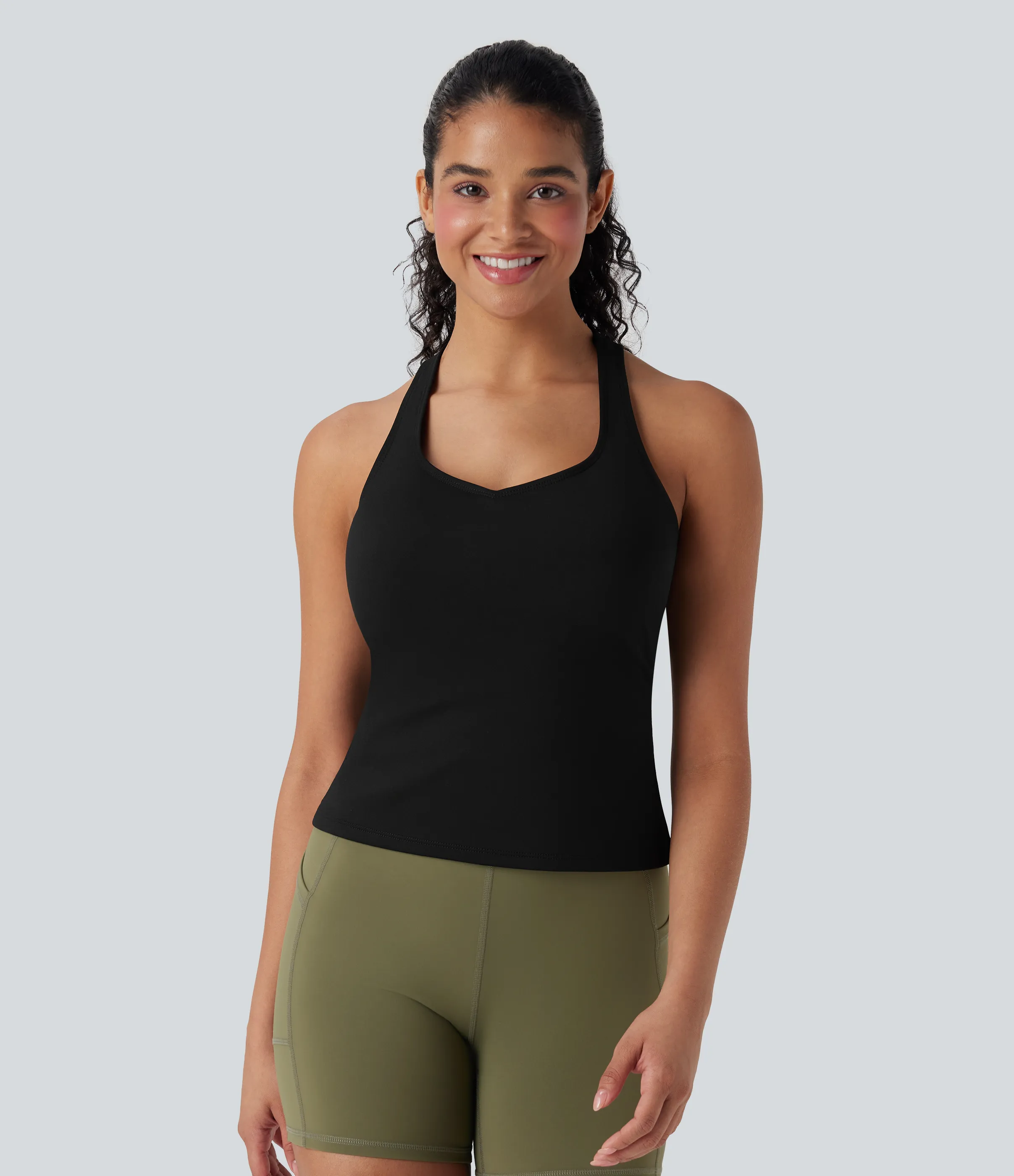 Halara Camiseta de tirantes cruzada para running con espalda abierta - Black - XS sold by Halara product image thumbnail 3