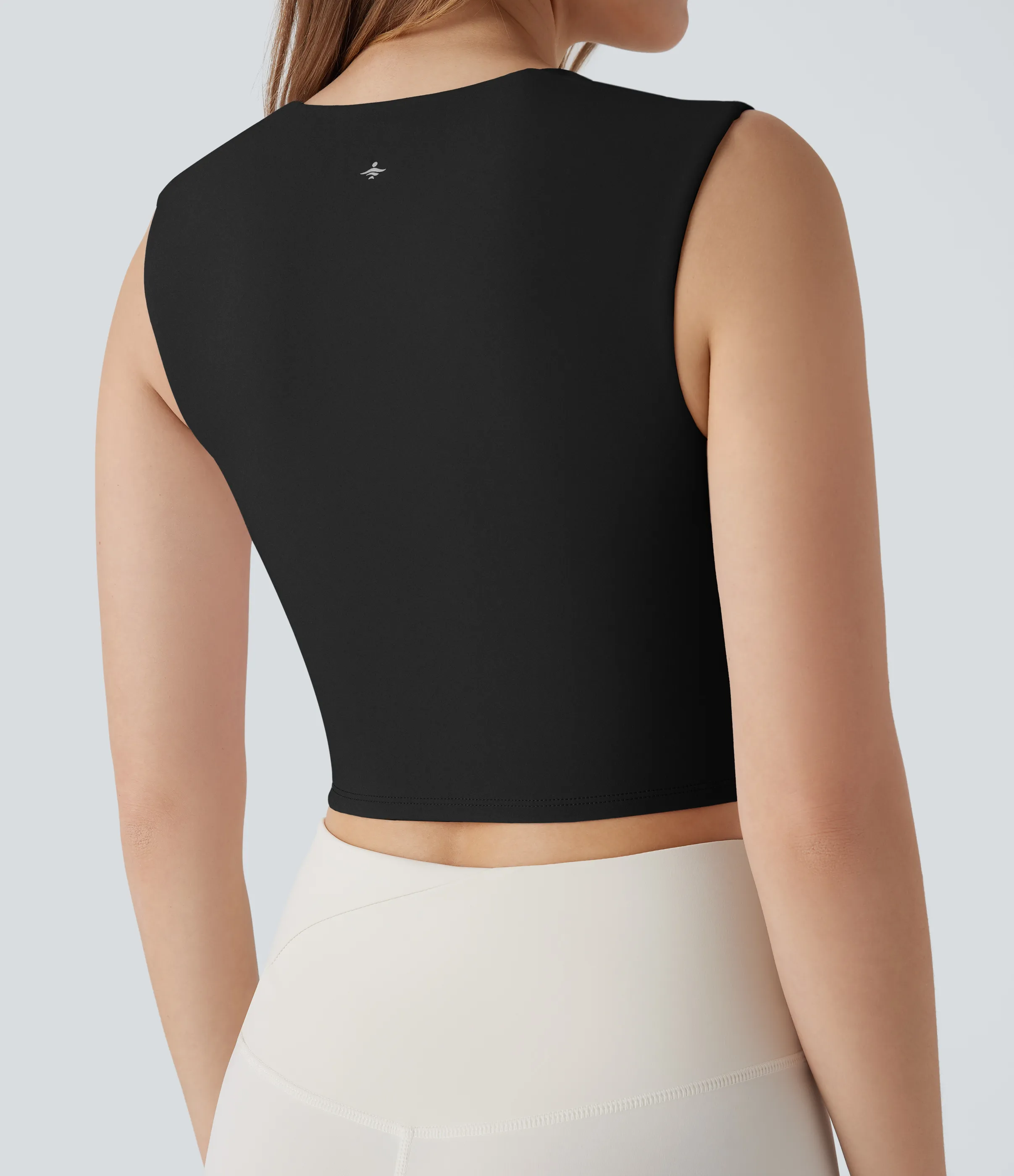 Halara Camiseta Softlyzero™ Airy sin mangas pickleball cuello cuadrado tacto fresco - UPF50+ - Black - XL sold by Halara product image thumbnail 5