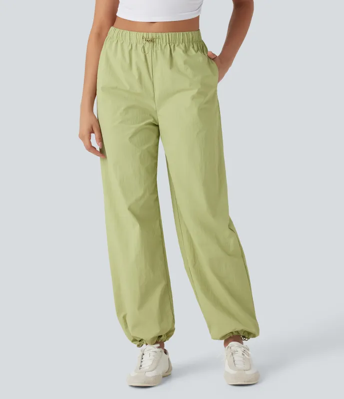 Halara Pantalones deportivos de yoga de tiro bajo con dobladillo ajustable y bolsillos - Nile - XL(regular) sold by Halara