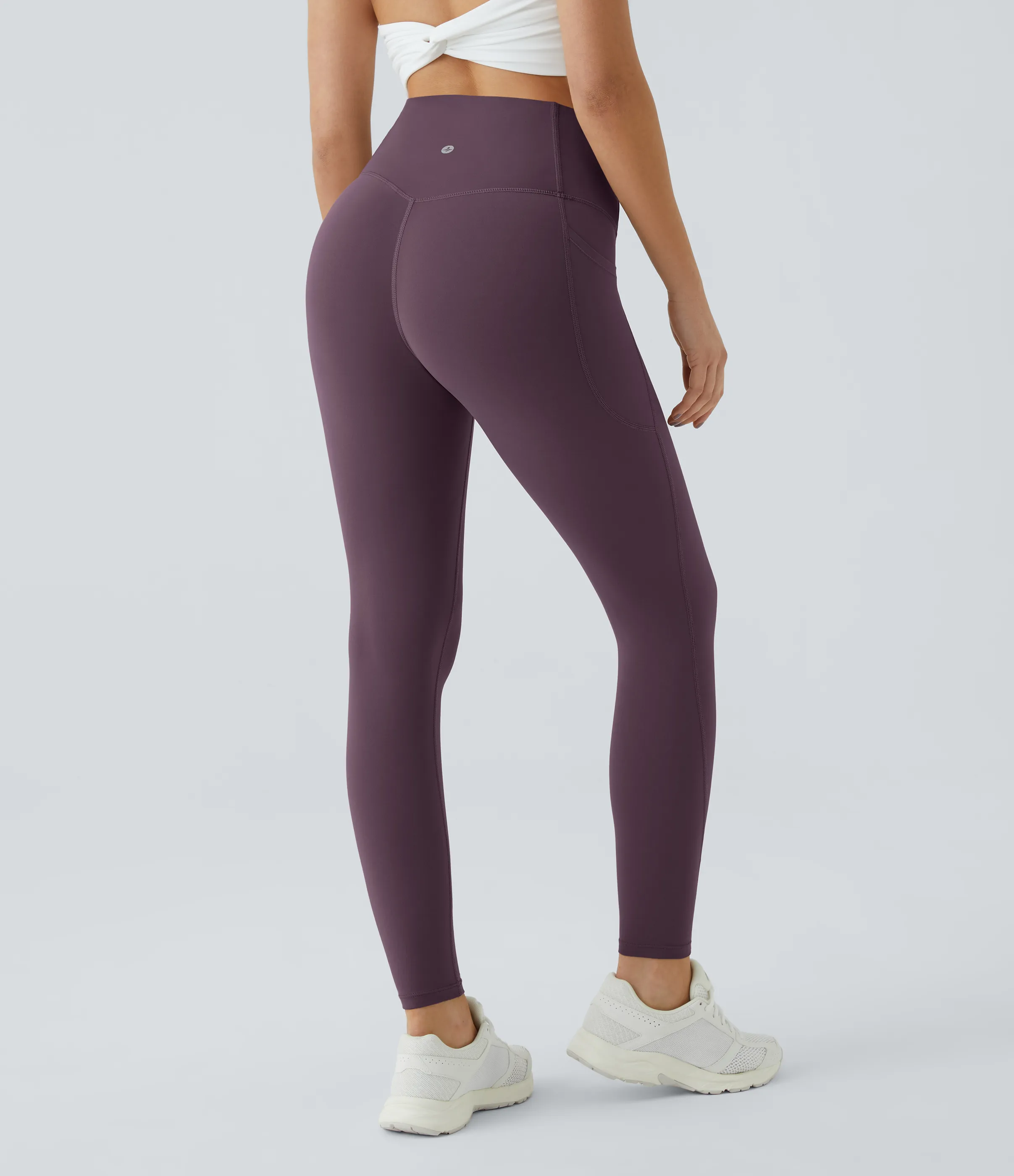 Halara Leggings SoCinched UltraSculpt entrenamiento control abdomen bolsillo lateral tiro alto - Night's Purple - L(7/8) sold by Halara product image thumbnail 4