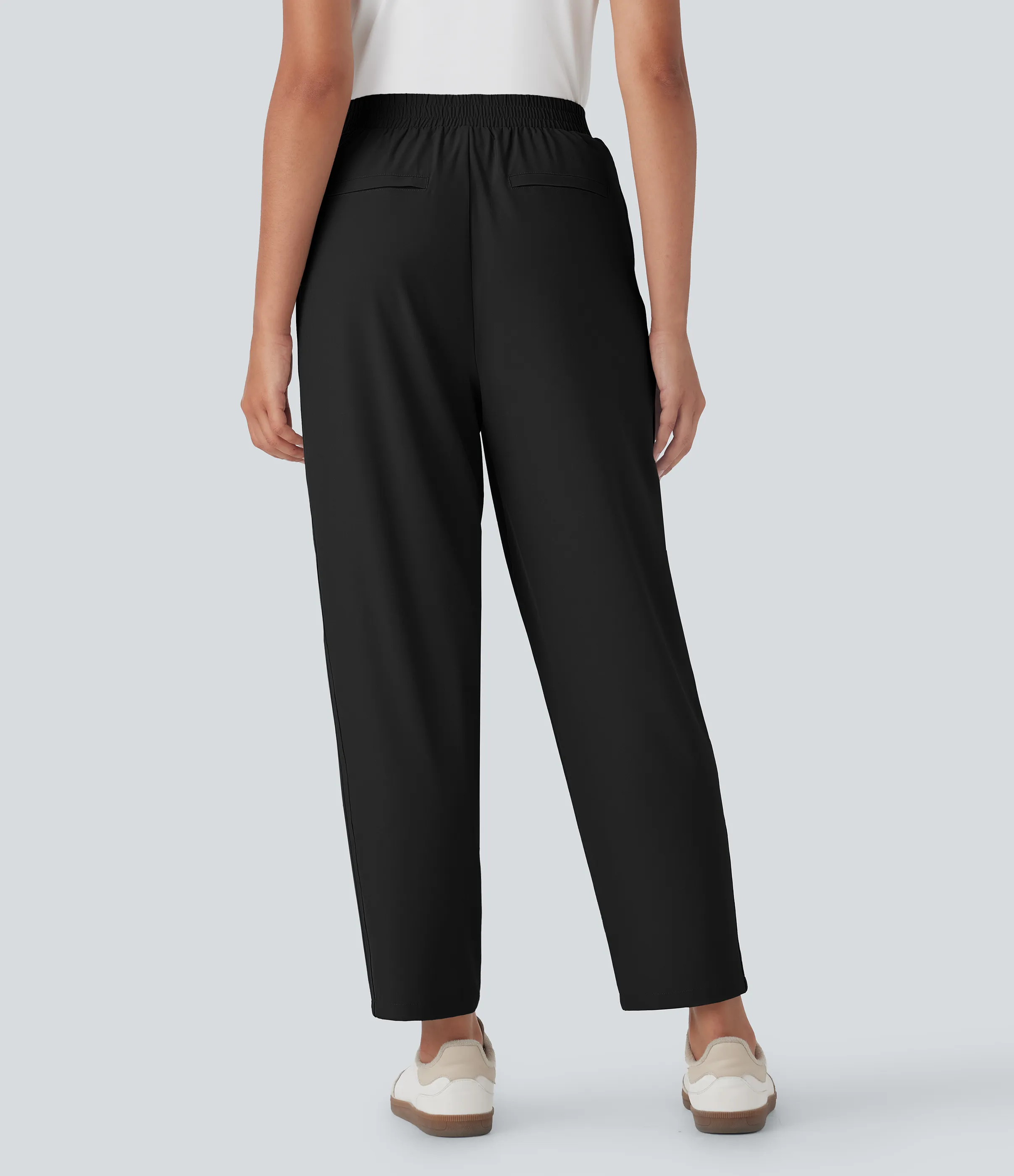 Halara Pantalones de viaje Breezeful™ ajustados de tiro alto de secado rápido con bolsillos laterales - Black - XS(regular) sold by Halara product image thumbnail 2