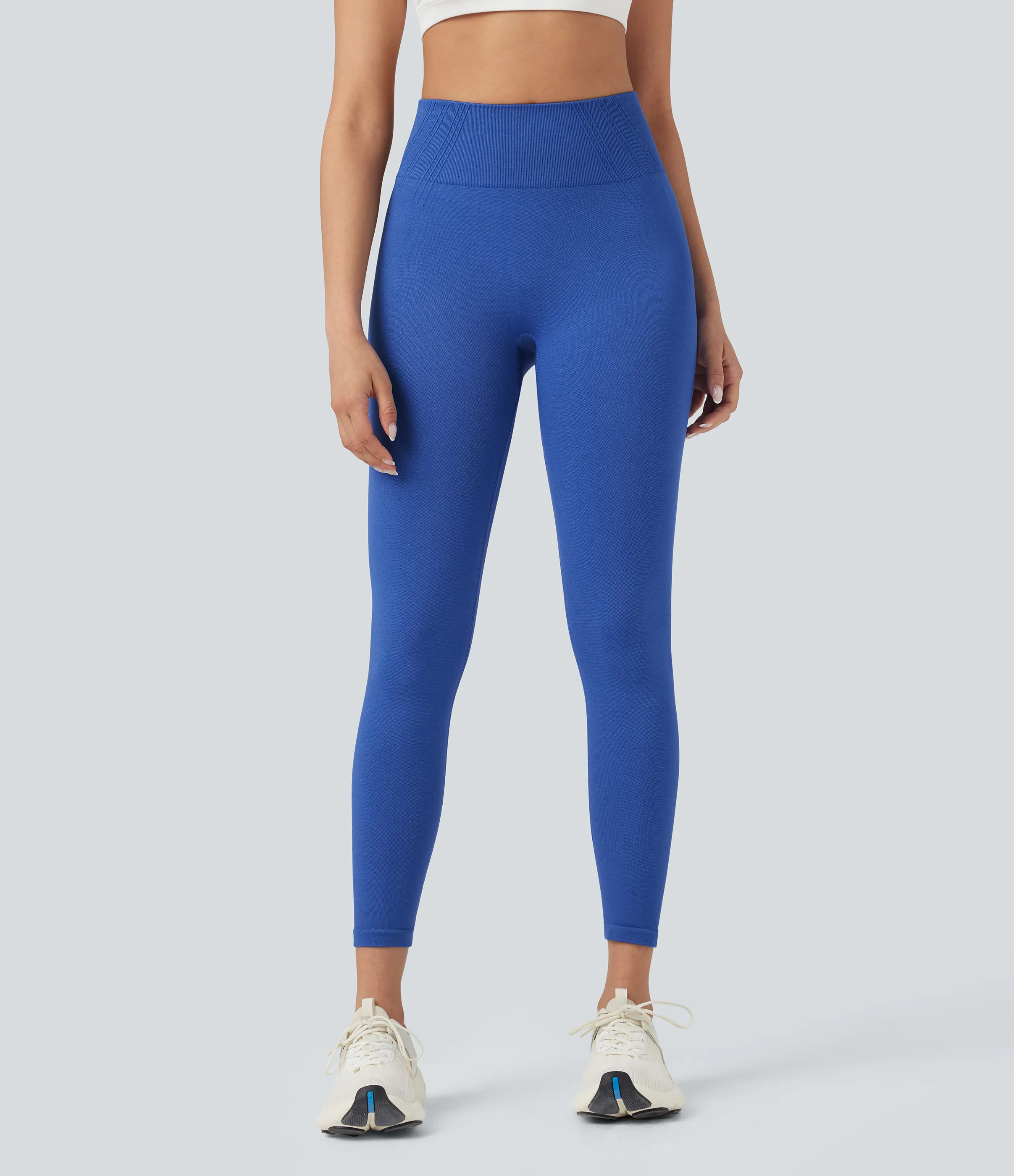 Halara Leggings de yoga de tiro alto en 7/8 sin costuras - Illusionary Midnight Blue - M(7/8) sold by Halara product image thumbnail 4