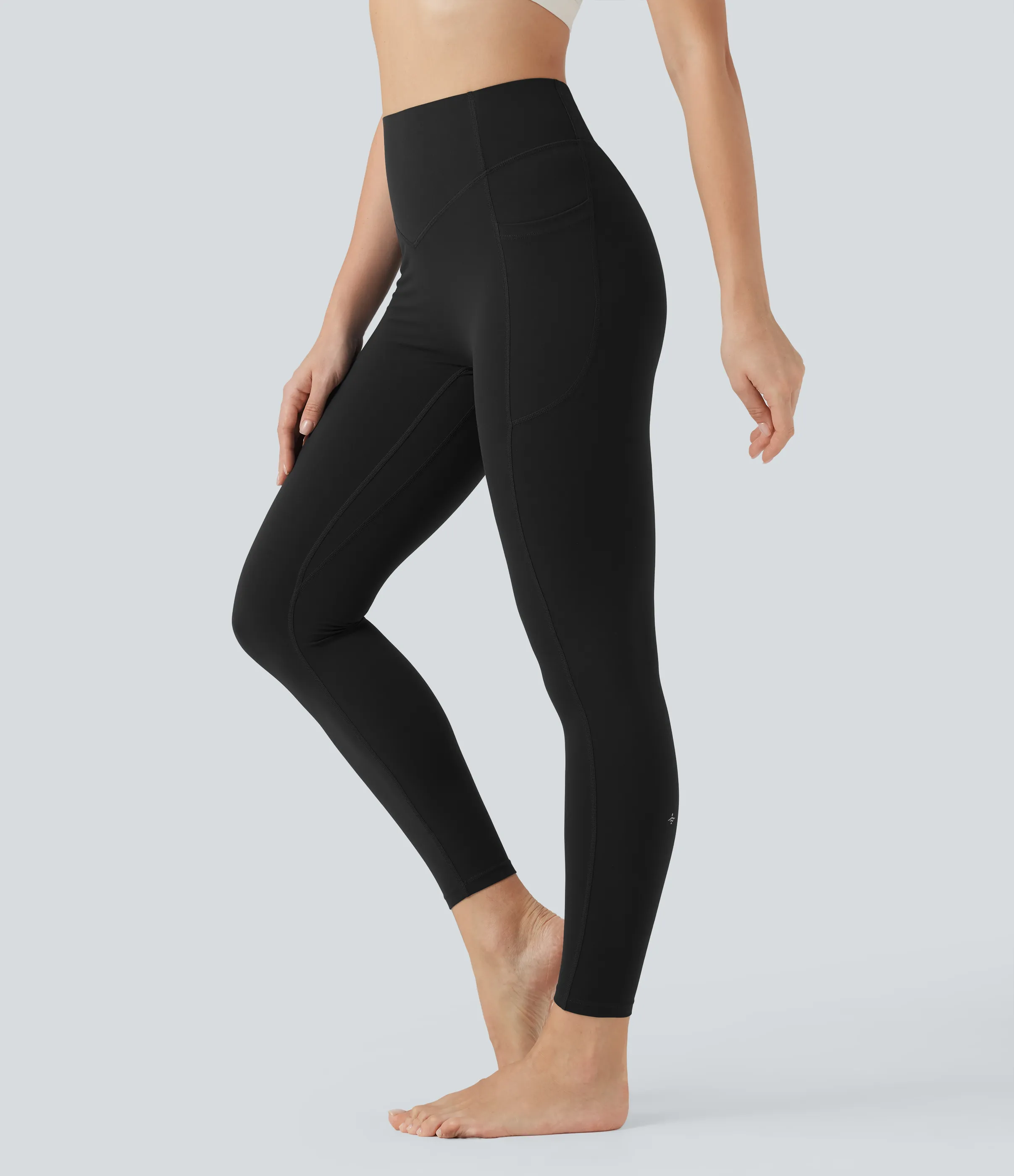 Halara Leggings de yoga Halara UltraSculpt™ moldeadores de cintura alta con control de abdomen y bolsillos - Black - XS(7/8) sold by Halara product image thumbnail 4