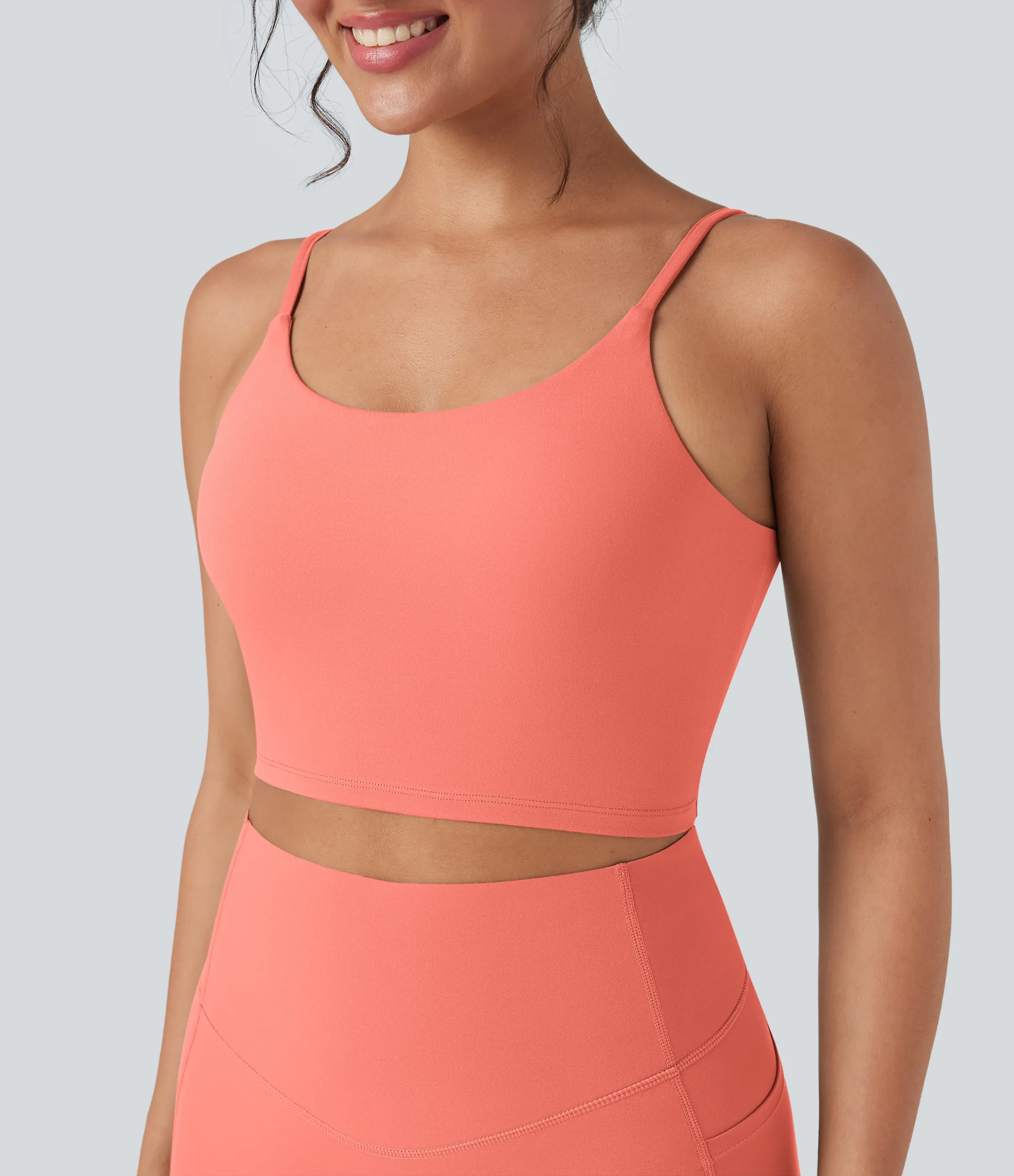 Halara Top de yoga corto Halara UltraSculpt™ - Fusion Coral - S sold by Halara product image thumbnail 2