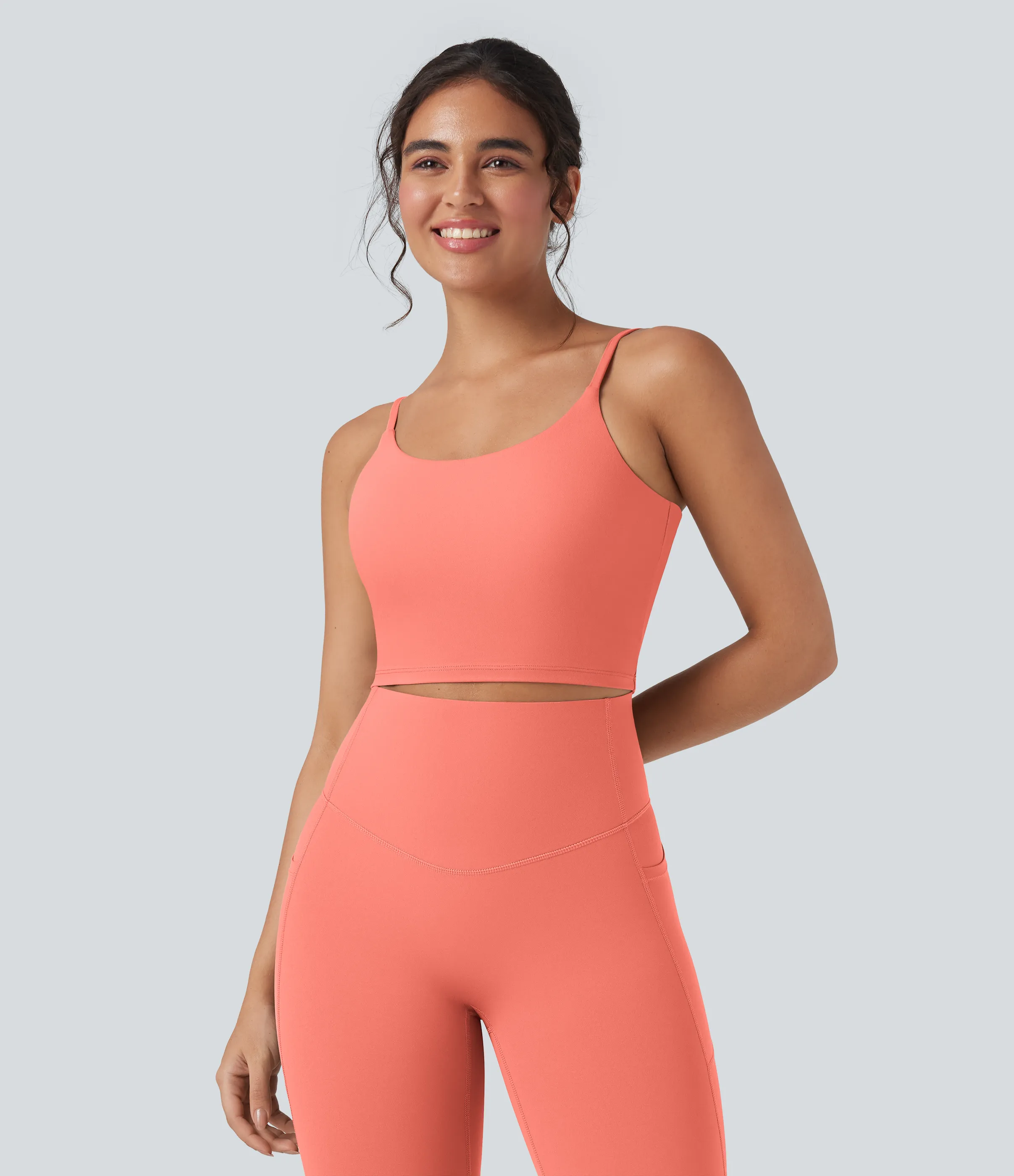 Halara Top de yoga corto Halara UltraSculpt™ - Fusion Coral - S sold by Halara product image thumbnail 5