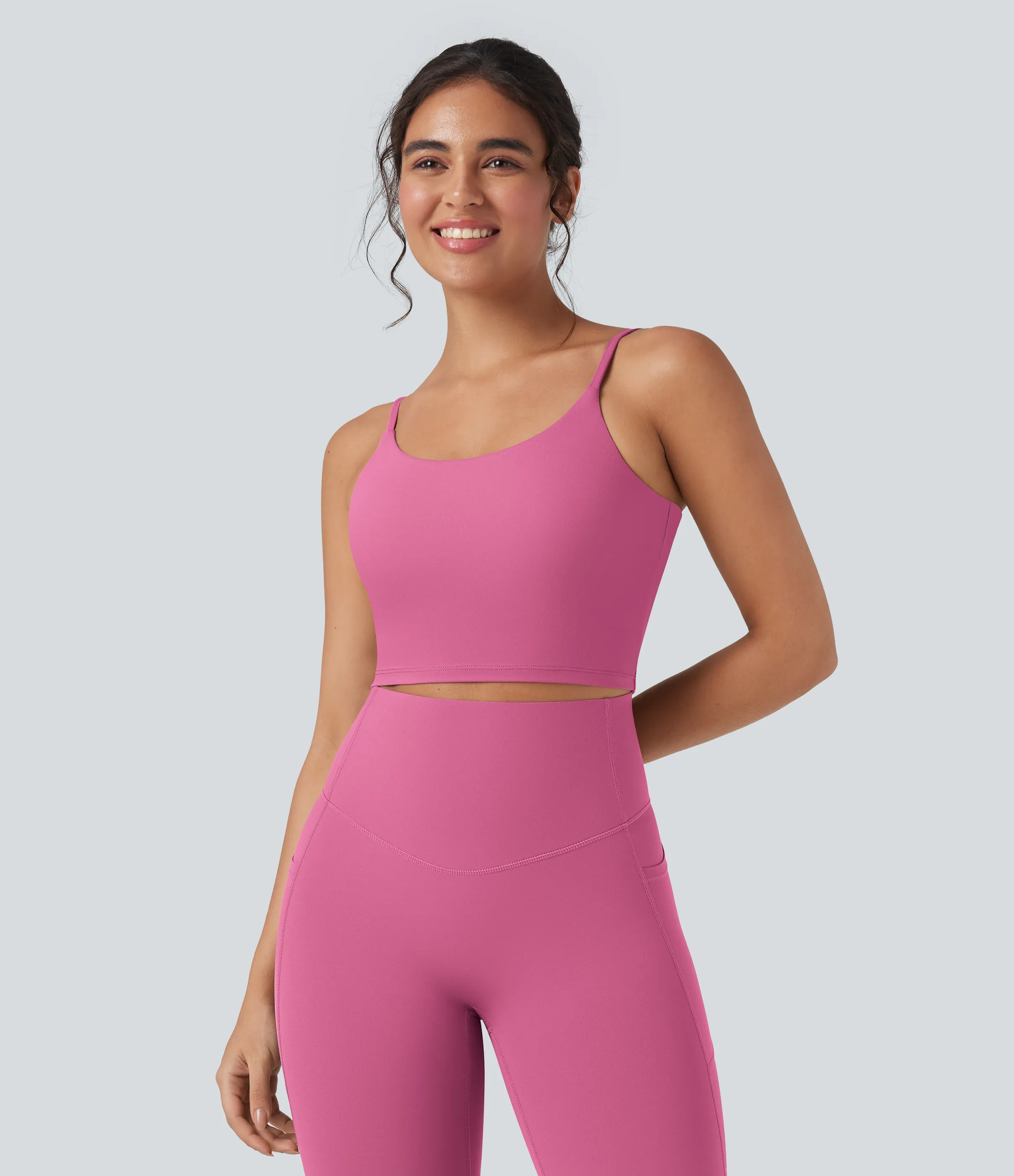 Halara Top de yoga corto Halara UltraSculpt™ - Pink Power - XS sold by Halara product image thumbnail 5