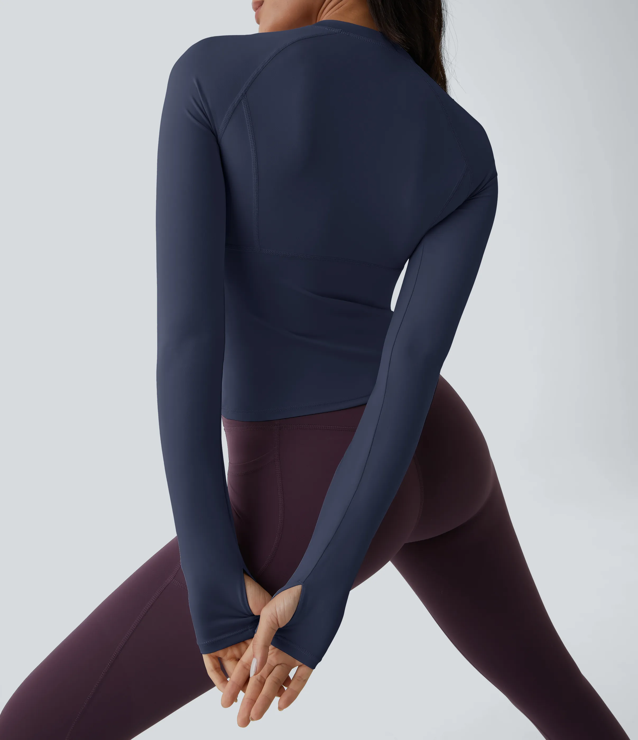 Halara Top deportivo yoga abertura pulgar - Patriot Blue - XL(Long) sold by Halara product image thumbnail 2