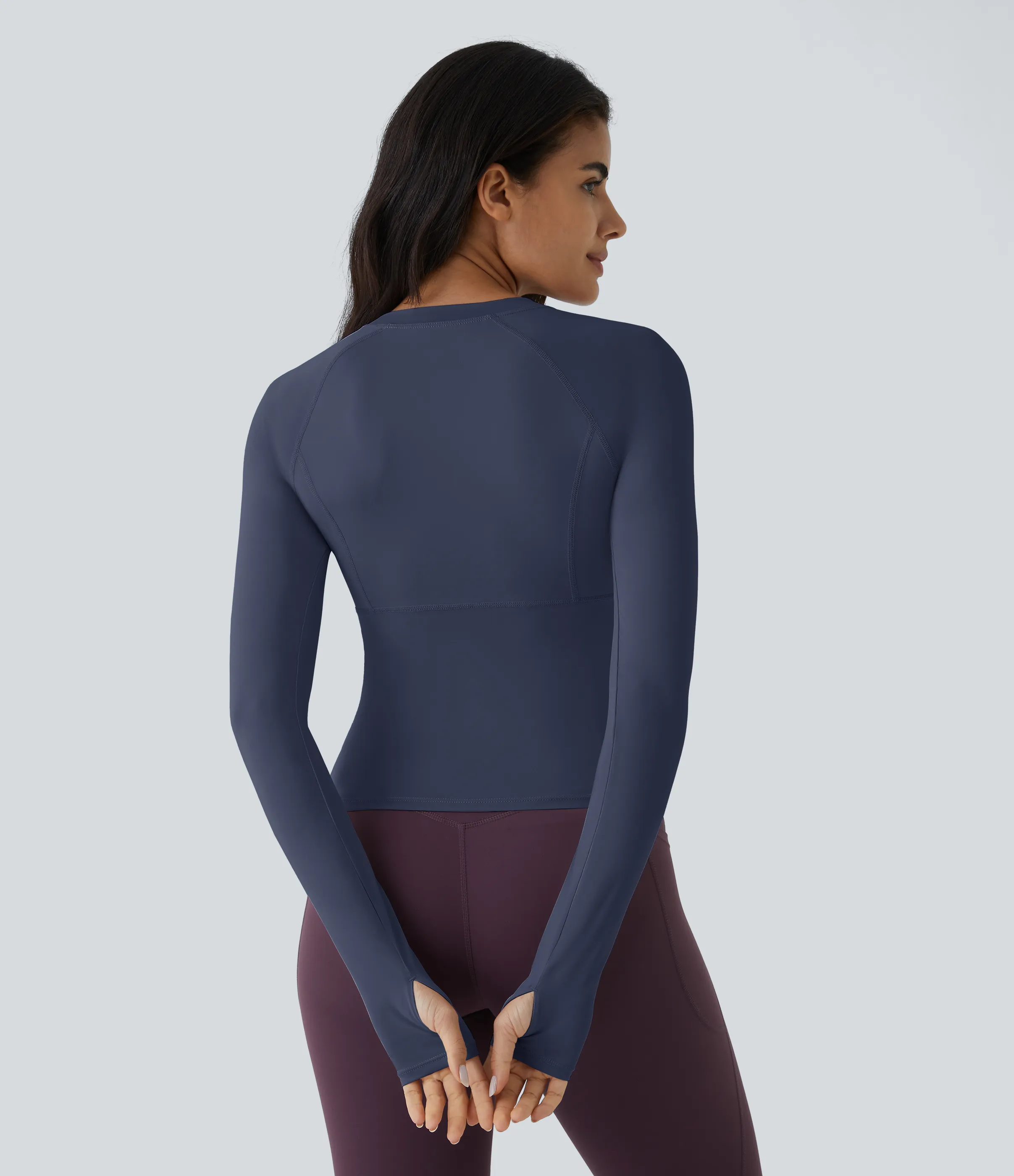 Halara Top deportivo yoga abertura pulgar - Patriot Blue - XL(Long) sold by Halara product image thumbnail 5