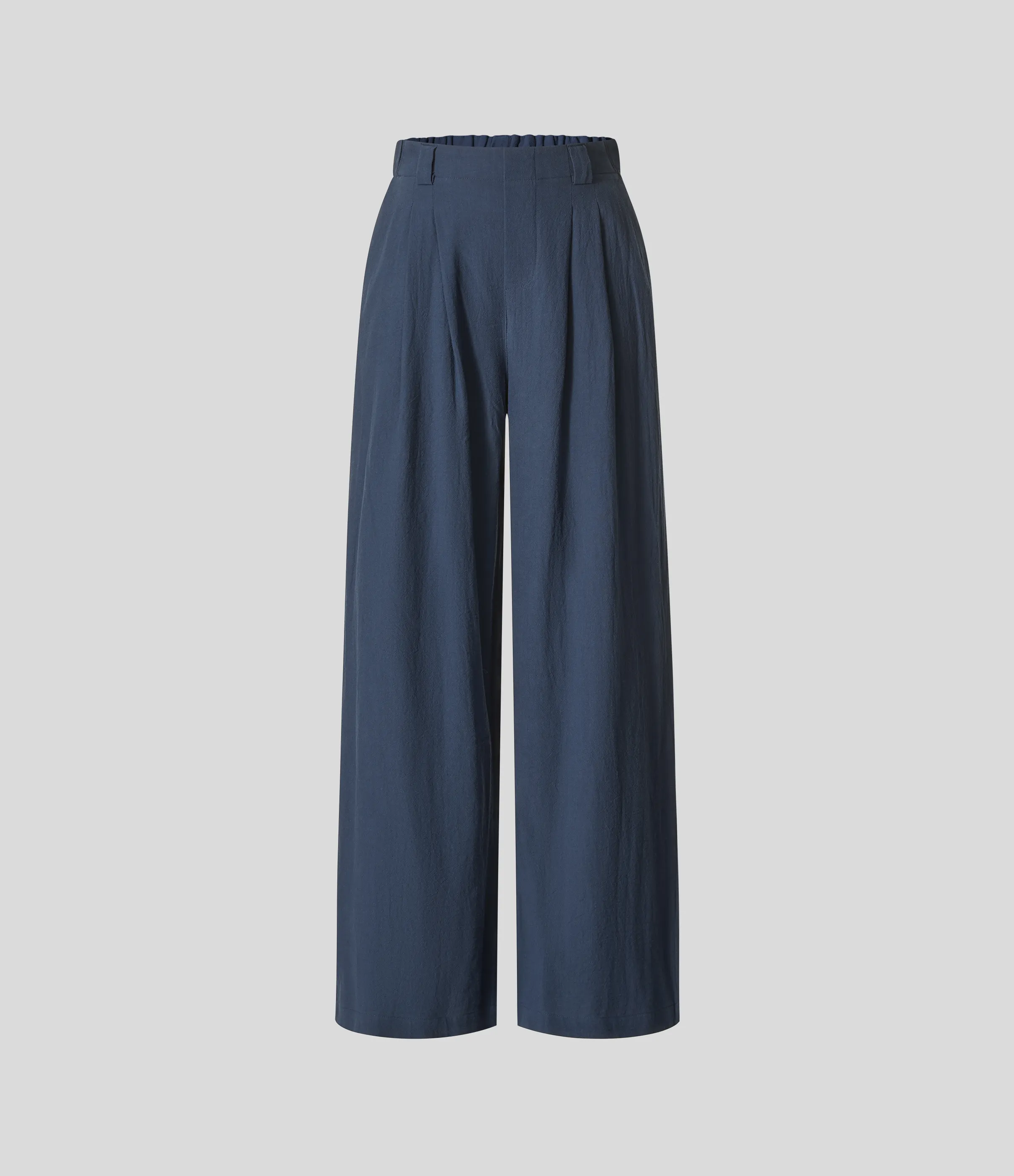 Halara Pantalón tiro alto bolsillo lateral plisado pierna ancha - Deep Secluded Blue - XL(regular) sold by Halara product image thumbnail 5