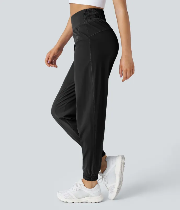 Halara Joggers senderismo cintura elástica tiro alto - Black - S(regular) sold by Halara