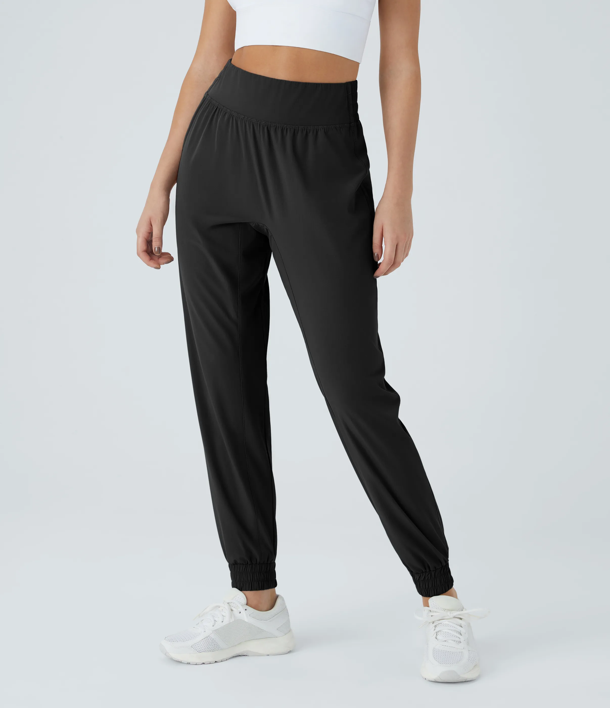 Halara Joggers senderismo cintura elástica tiro alto - Black - S(regular) sold by Halara product image thumbnail 3