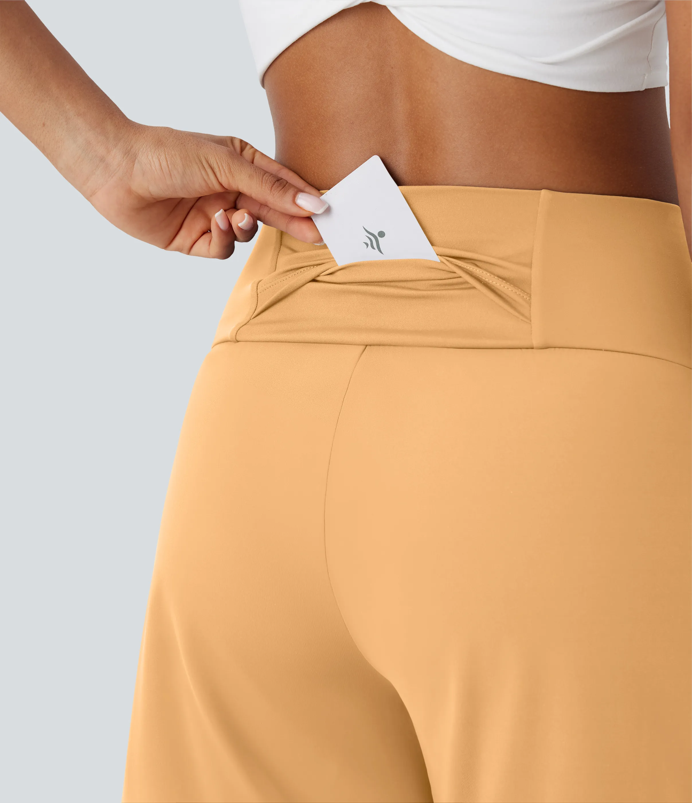 Halara Bermudas Softlyzero™ Airy yoga tiro alto múltiple bolsillo tacto fresco - Sunburst - XL sold by Halara product image thumbnail 5