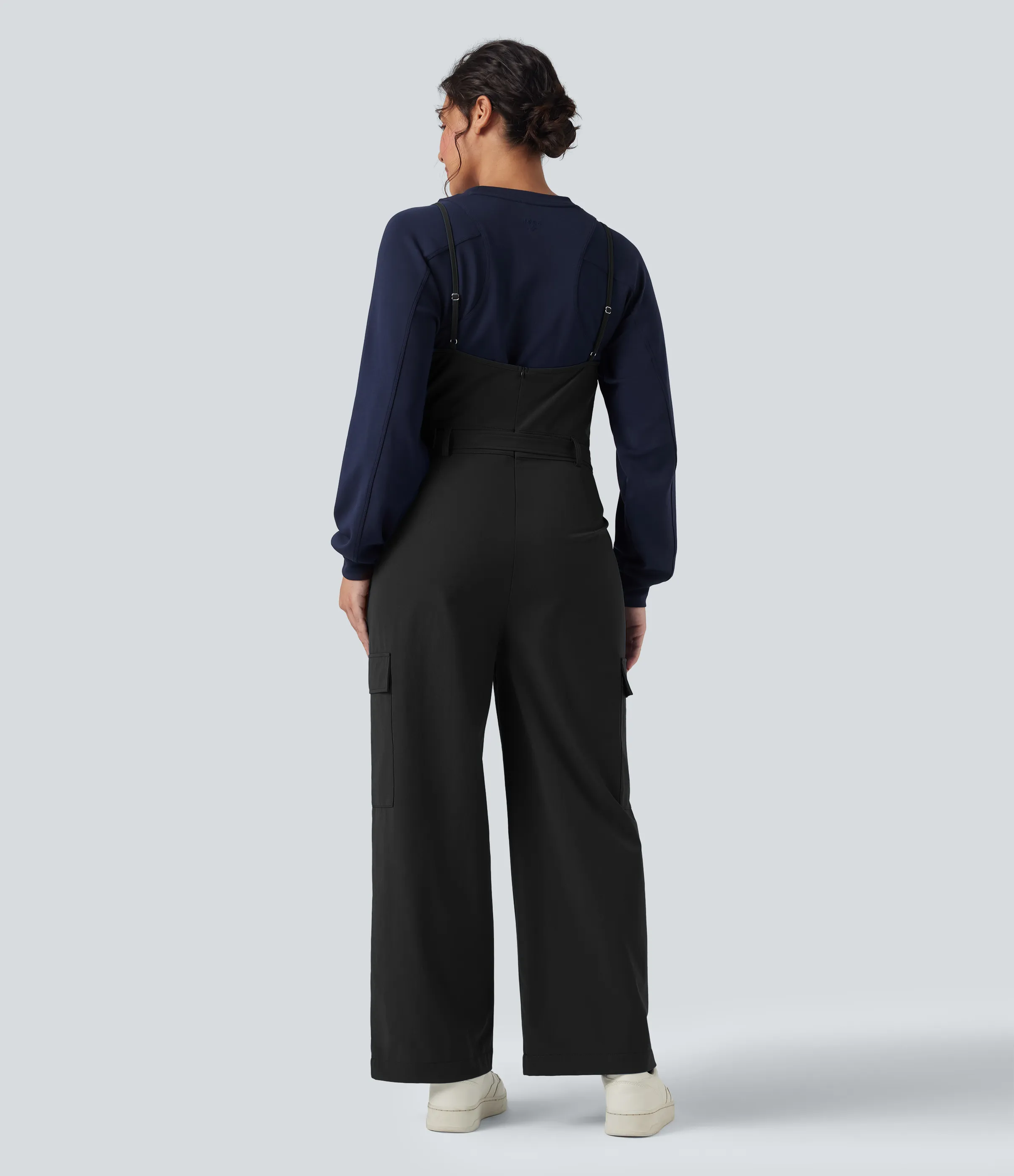 Halara Jumpsuit de senderismo con cinturón y bolsillos - Black - M(regular) sold by Halara product image thumbnail 3