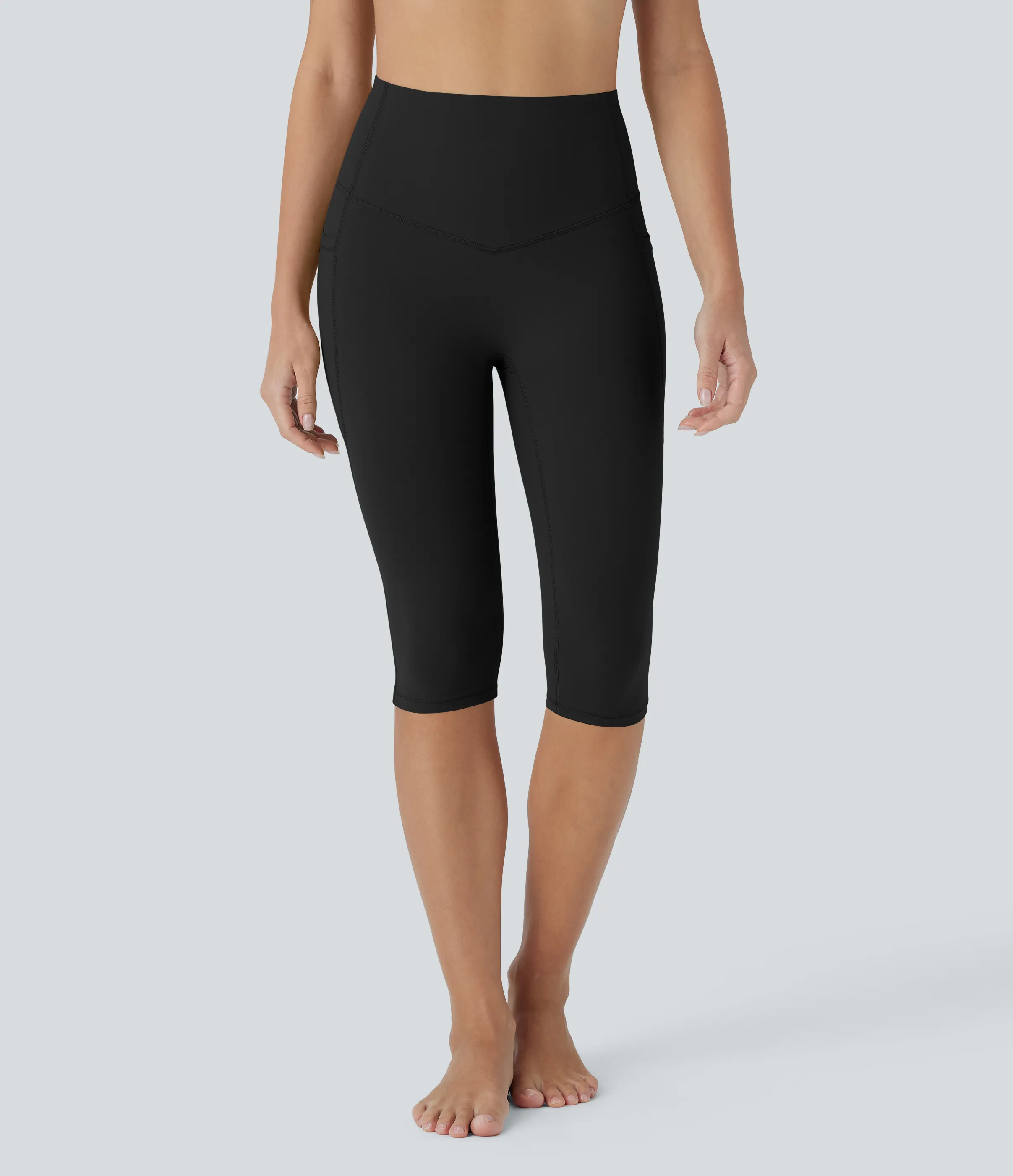 Halara Leggings de yoga moldeadores Halara UltraSculpt™ de tiro alto reductor de abdomen y bolsillos laterales - Black - L sold by Halara product image thumbnail 4