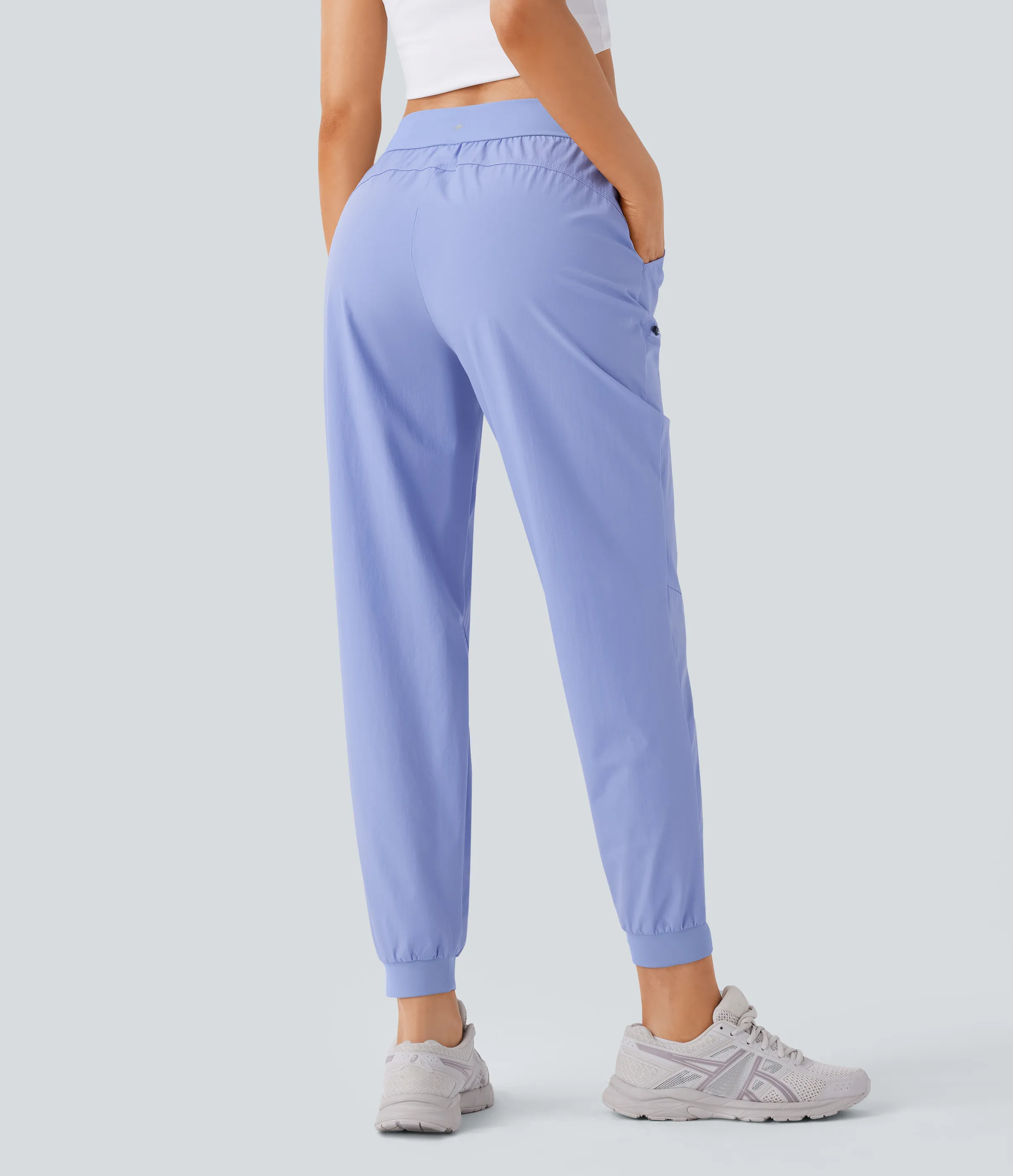Halara Joggers senderismo tiro medio resistente desgaste repelente agua cordón múltiple bolsillo - Azure Haze - S(regular) sold by Halara product image thumbnail 3