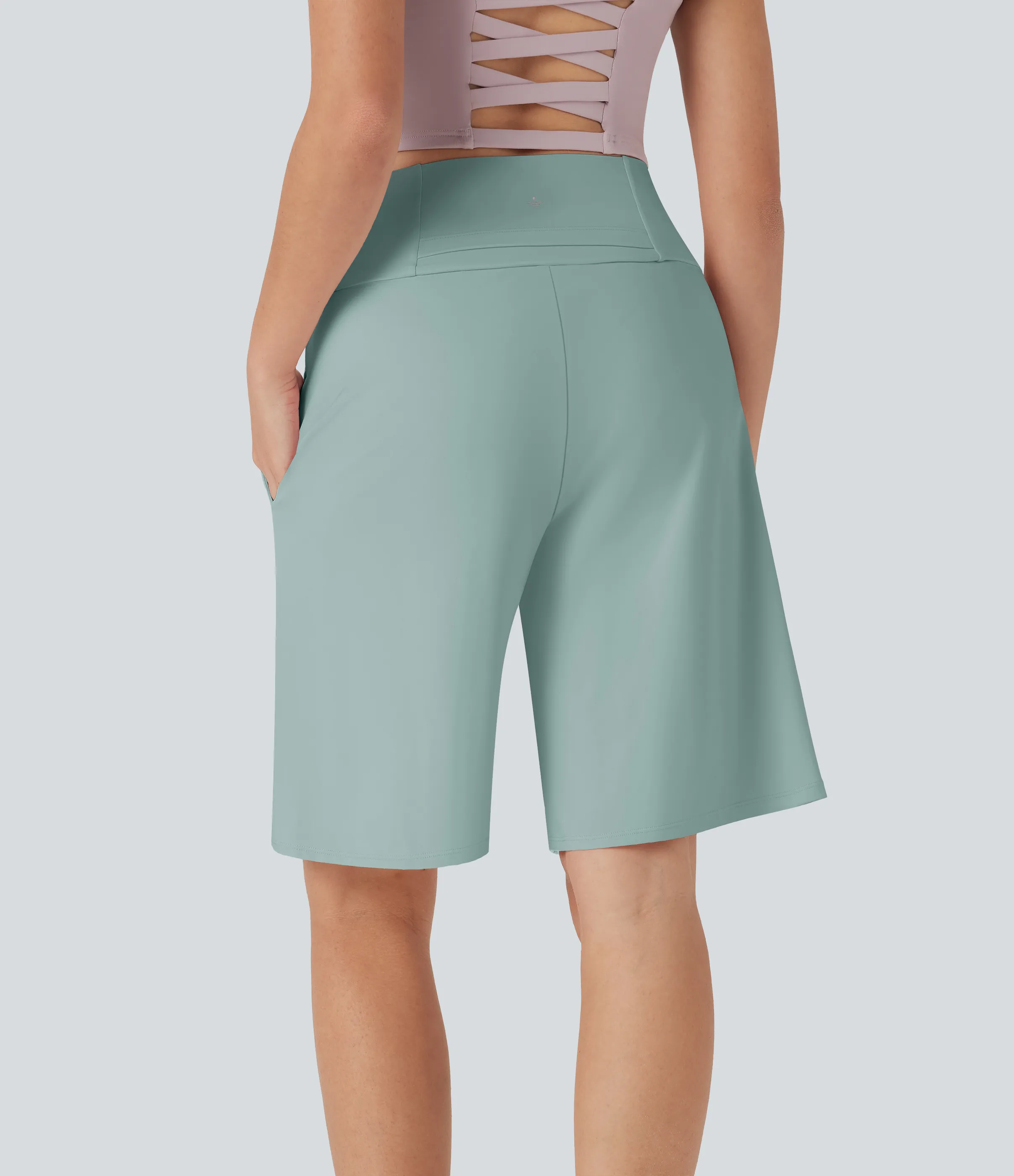 Halara Bermudas Softlyzero™ Airy yoga tiro alto múltiple bolsillo tacto fresco - Ether - L sold by Halara product image thumbnail 3