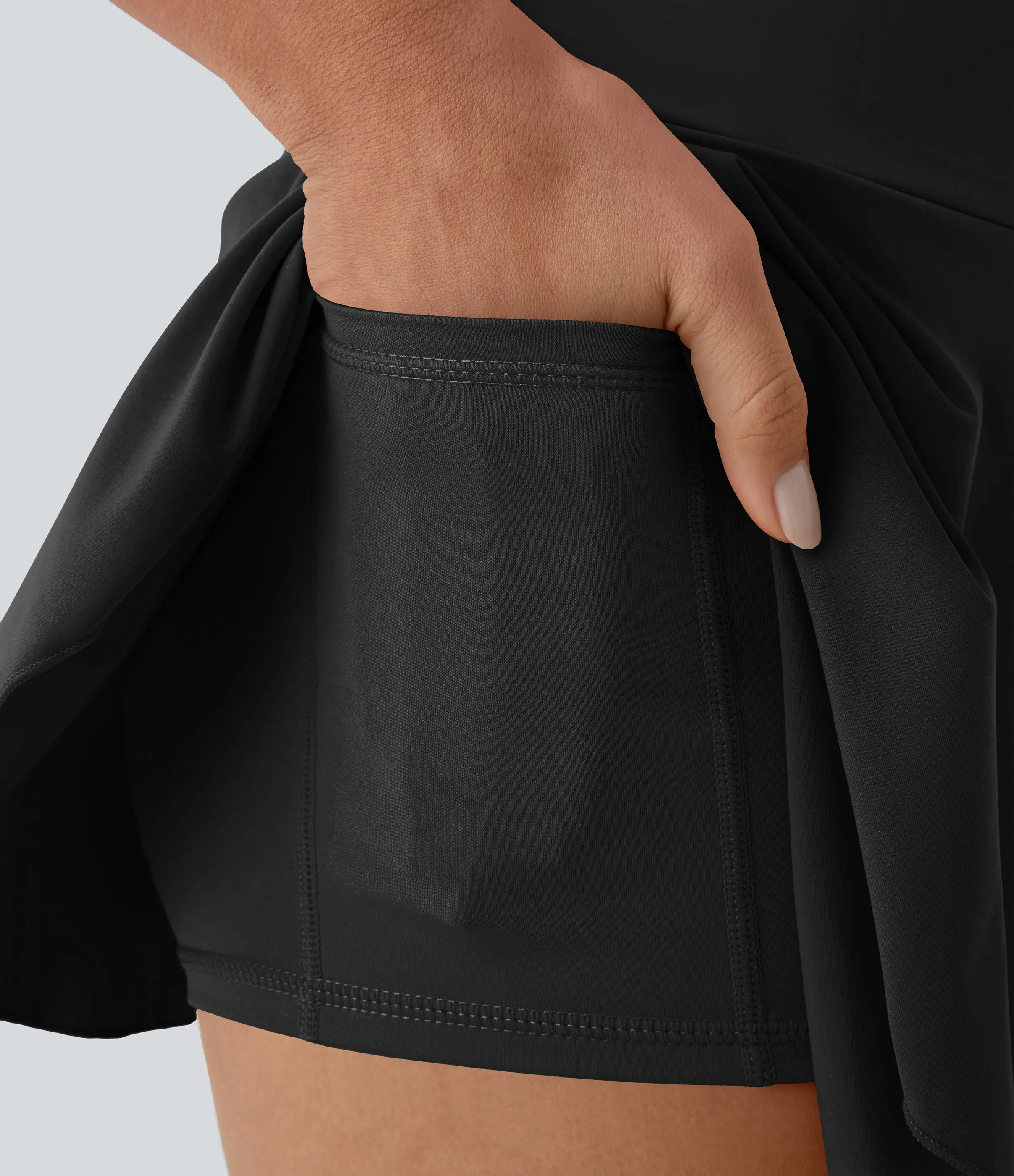 Halara Falda Softlyzero™ Airy tenis 2 en 1 Everyday - Black - S sold by Halara product image thumbnail 5