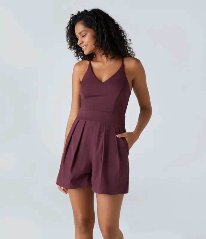 Halara Mono Breezeful™ resort secado rápido bolsillo cremallera invisible lateral sin espalda - Amaranth - XL sold by Halara