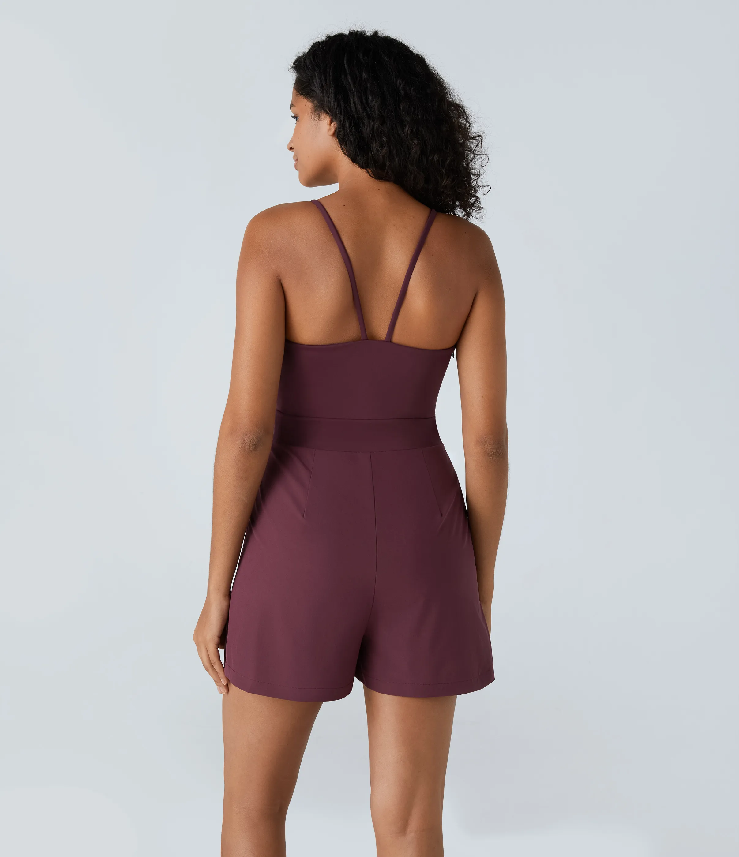 Halara Mono Breezeful™ resort secado rápido bolsillo cremallera invisible lateral sin espalda - Amaranth - XL sold by Halara product image thumbnail 3