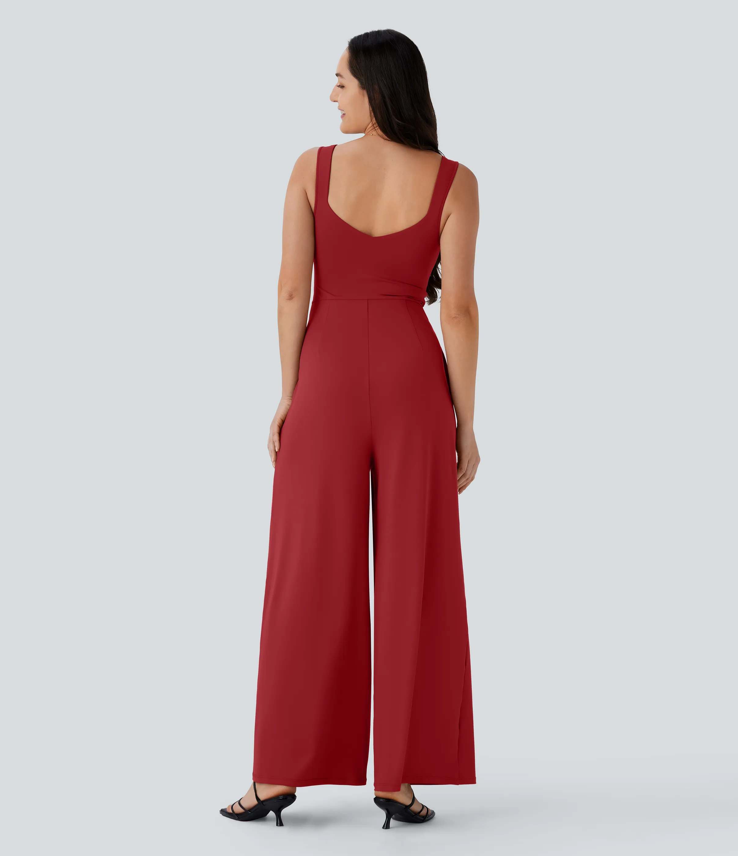 Halara Jumpsuit casual sin mangas con espalda en U y bolsillos - Emboldened - M(regular) sold by Halara product image thumbnail 3