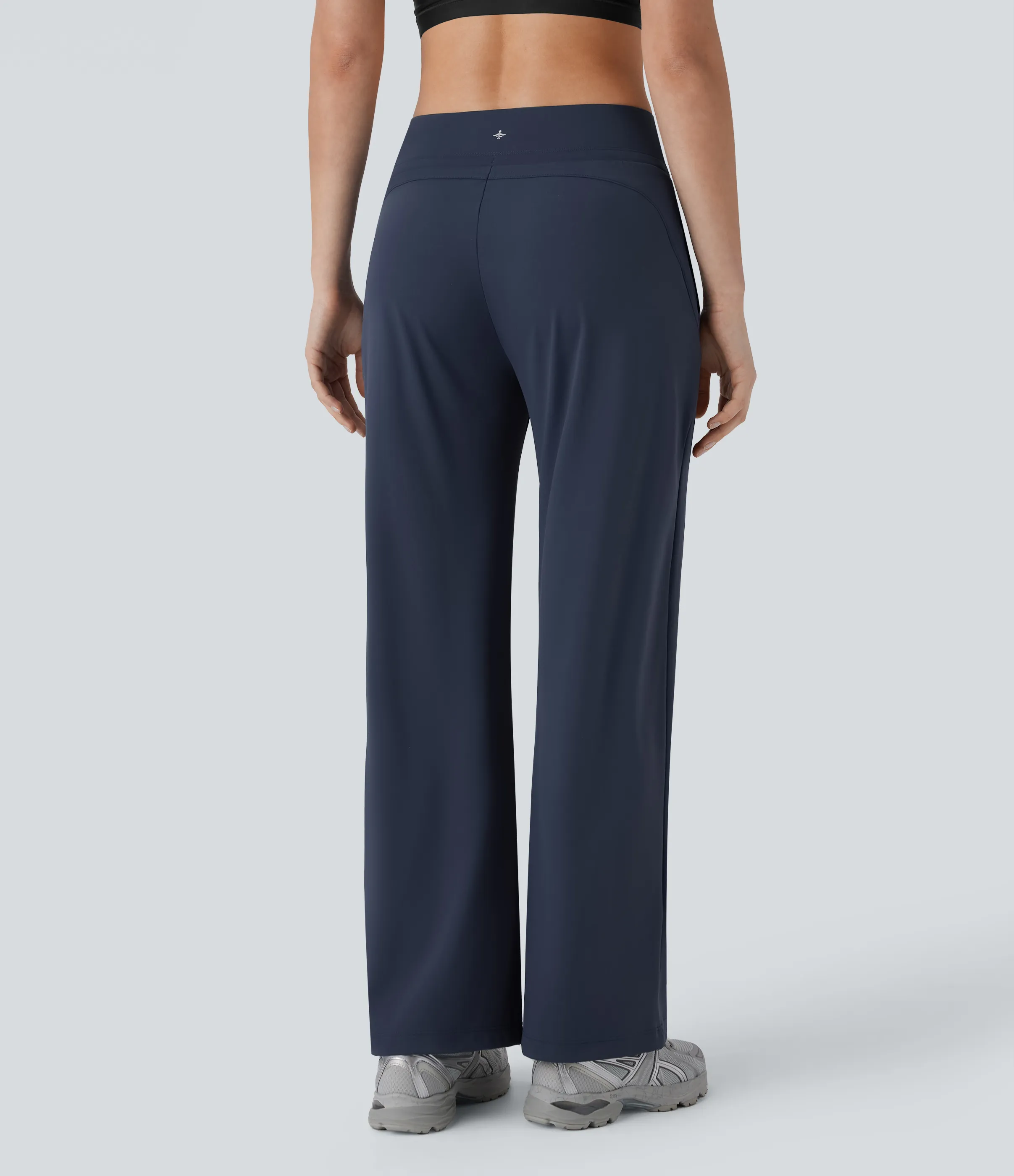 Halara Pantalón yoga Softlyzero™ Airy tiro medio cordón bolsillo lateral pierna recta tacto fresco - Mood Indigo - S(regular) sold by Halara product image thumbnail 3