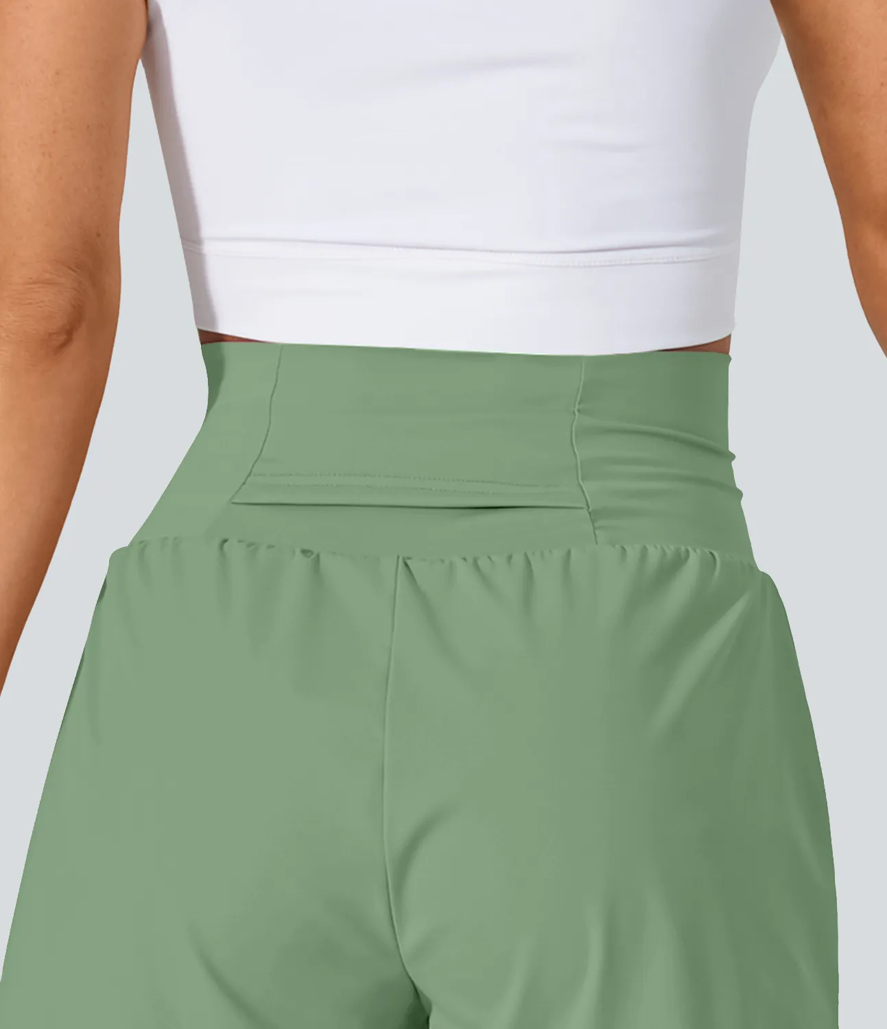 Halara Pantalón corto yoga 2 en 1 tiro alto bolsillo trasero lateral oculto 7.5cm - Kashmir - L sold by Halara product image thumbnail 5