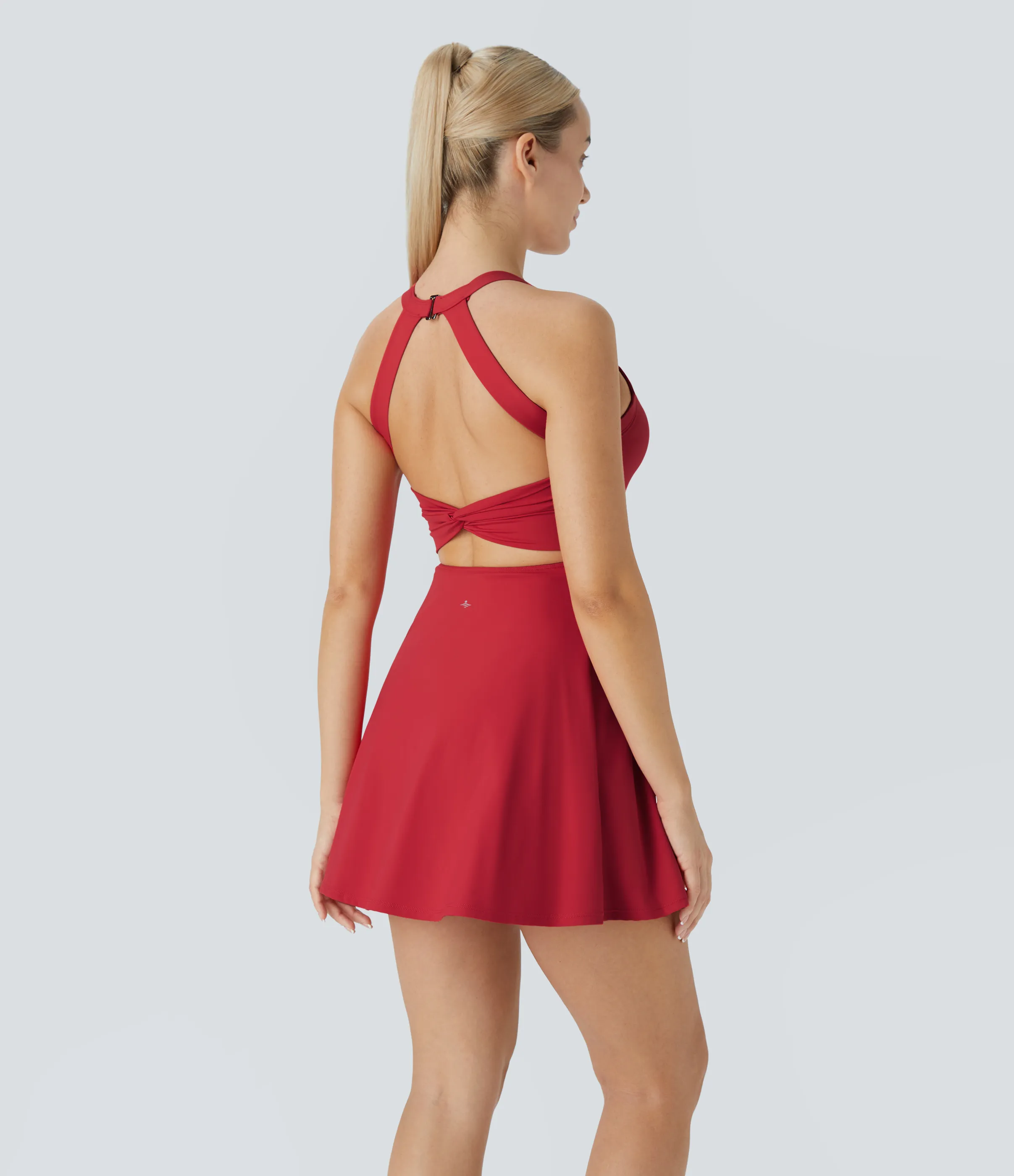 Halara Vestido Softlyzero™ Airy deportivo activo baile tacto fresco sin espalda retorcido - Edición Easy Peezy - Salsa - XL sold by Halara product image thumbnail 3
