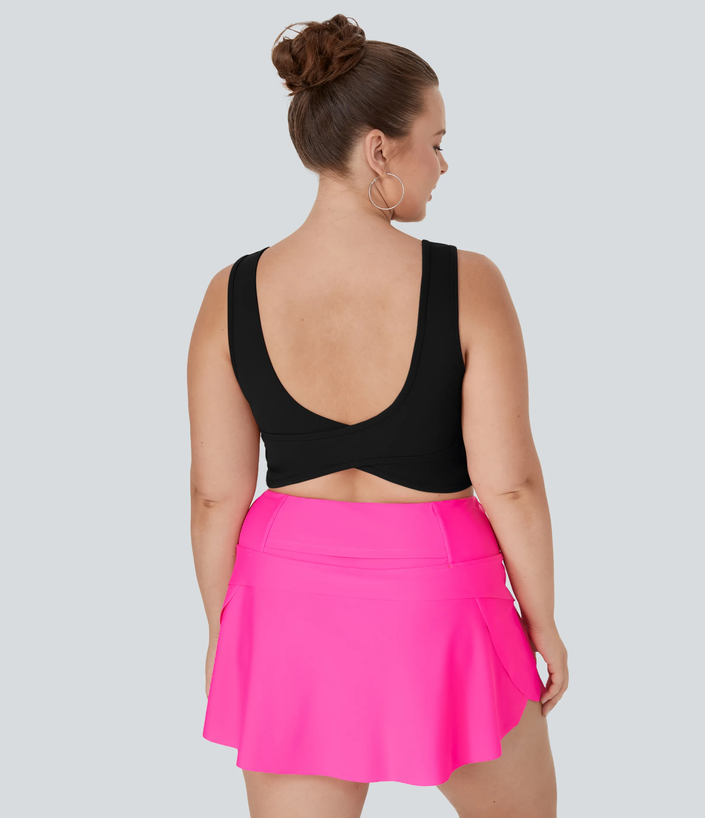 Halara Camiseta danza ballet barre sin mangas cuello en U sin espalda cruzada talla plus - Black - 1X sold by Halara product image thumbnail 2