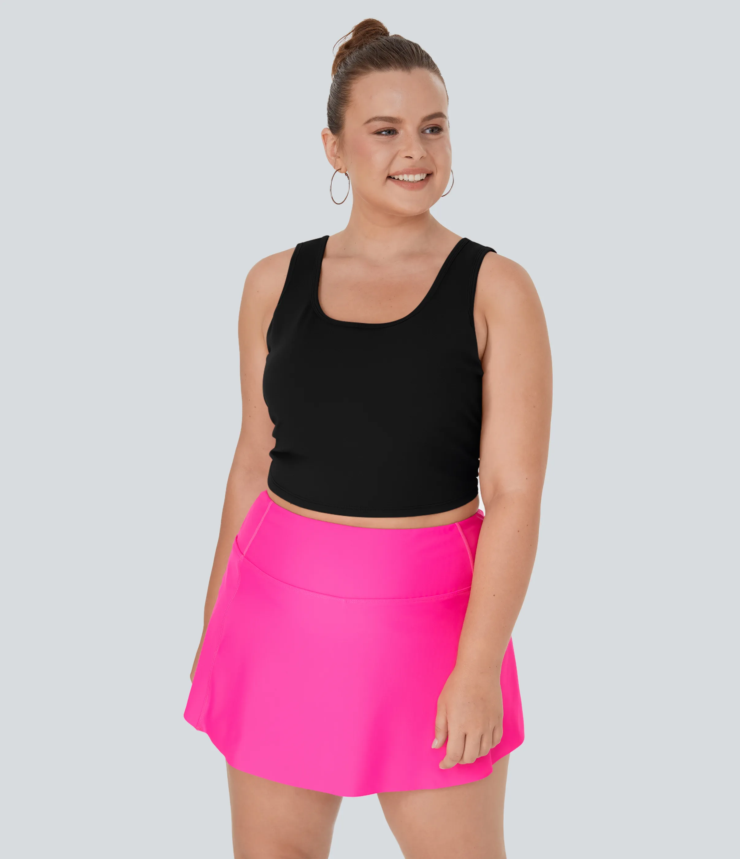 Halara Camiseta danza ballet barre sin mangas cuello en U sin espalda cruzada talla plus - Black - 1X sold by Halara product image thumbnail 3