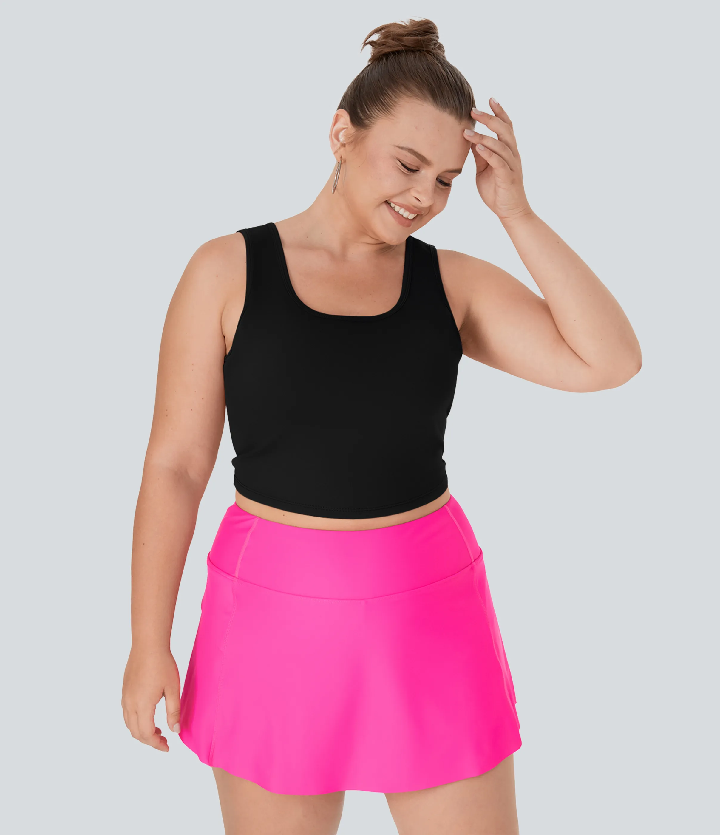Halara Camiseta danza ballet barre sin mangas cuello en U sin espalda cruzada talla plus - Black - 1X sold by Halara product image thumbnail 4