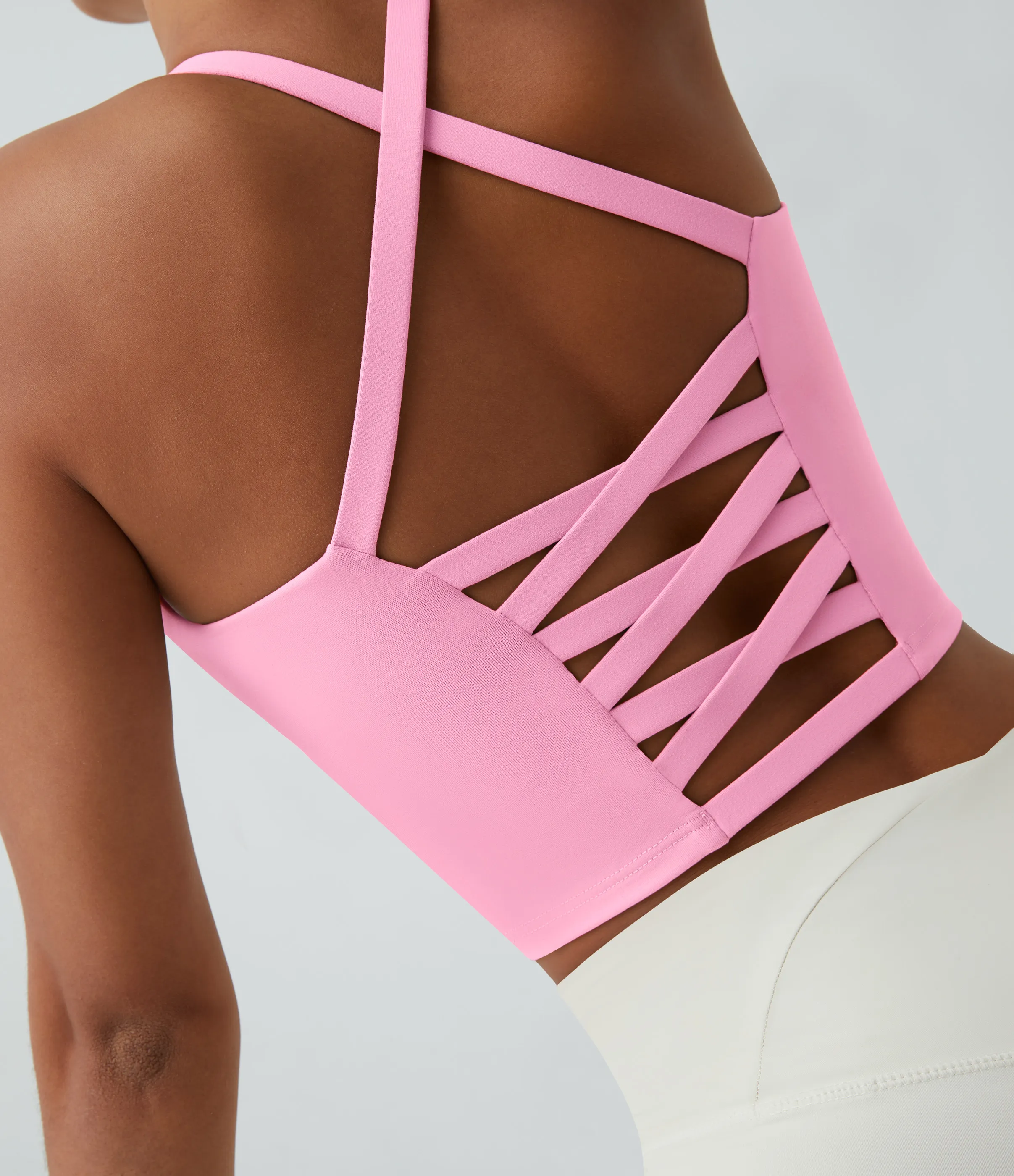 Halara Top corto de yoga en copas D-F - Lagerstroemia Powder - XS sold by Halara product image thumbnail 5