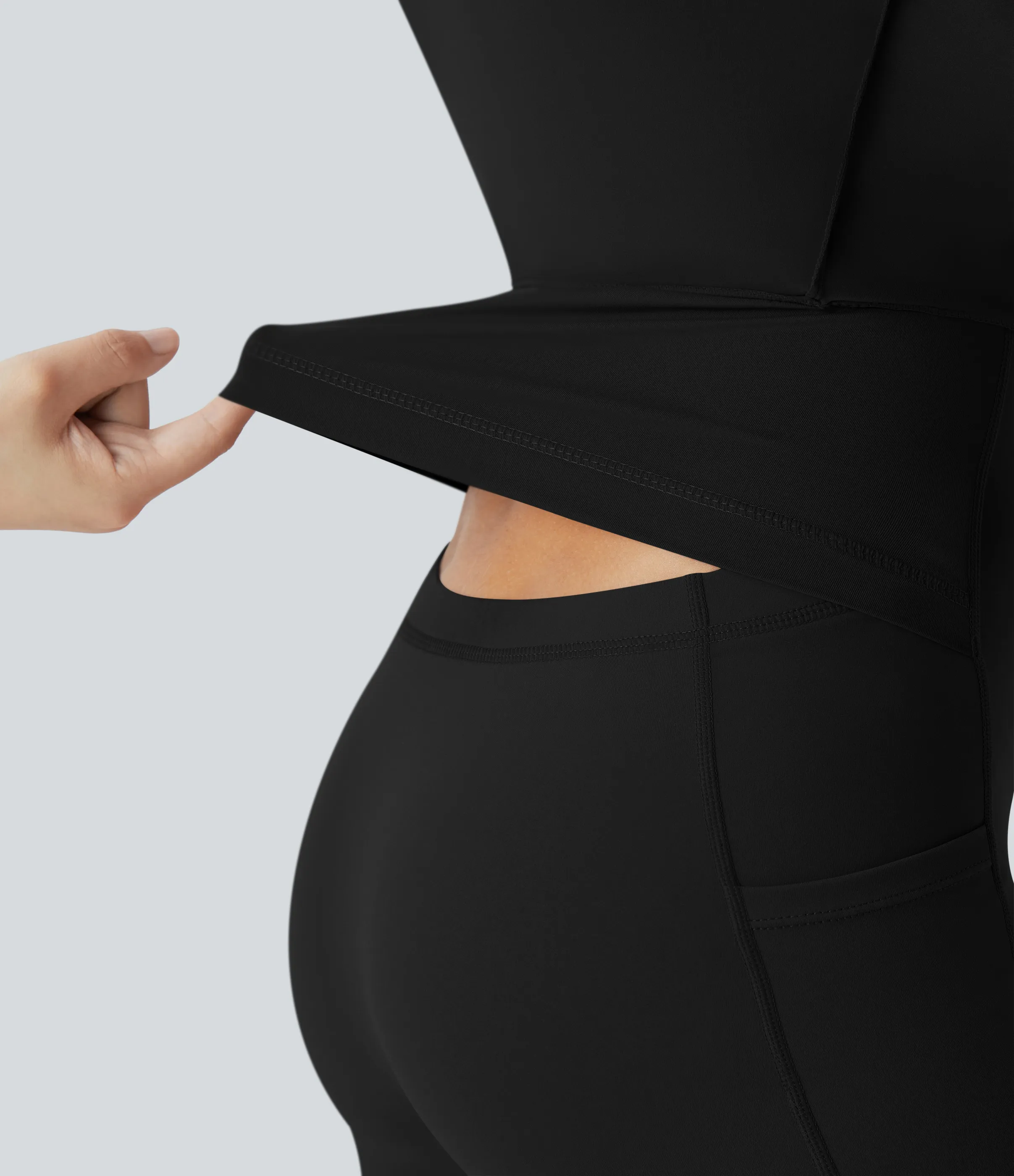 Halara Vestido Softlyzero™ Airy deportivo activo baile tacto fresco sin espalda retorcido - Edición Easy Peezy - Black - S sold by Halara product image thumbnail 5