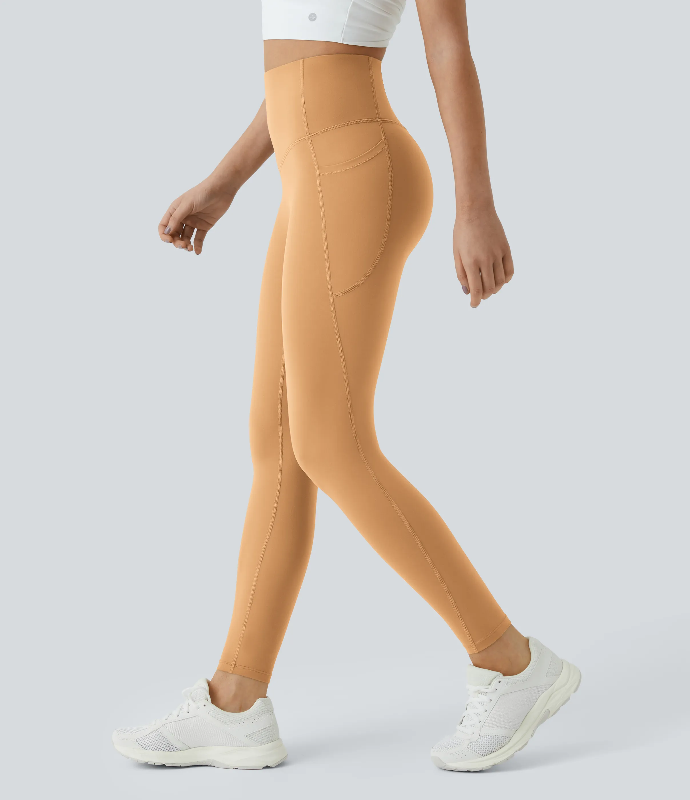 Halara Leggings SoCinched UltraSculpt entrenamiento control abdomen bolsillo lateral tiro alto - Buckskin - XS(7/8) sold by Halara product image thumbnail 2